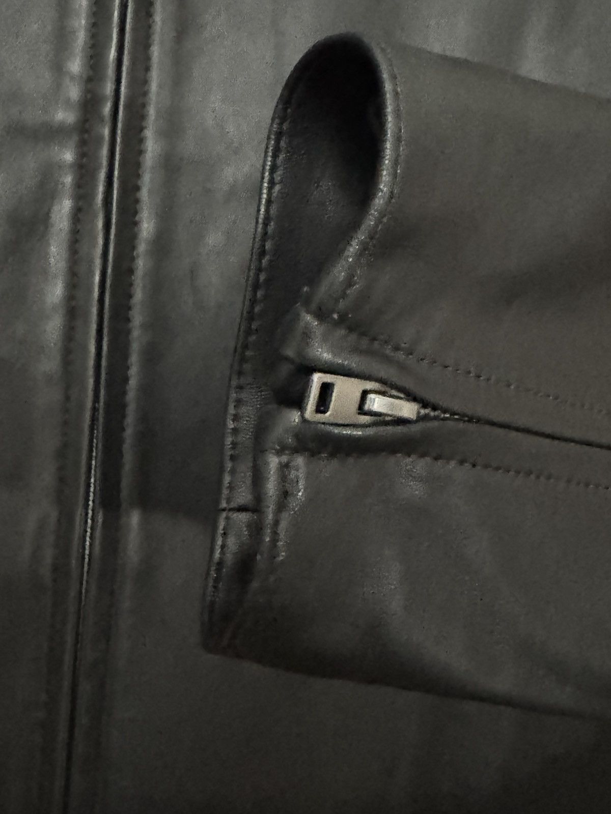 Vince Vince Men’s Lambskin Leather Zip-Up Jacket Size US S / EU 44-46 / 1 - 5 Thumbnail
