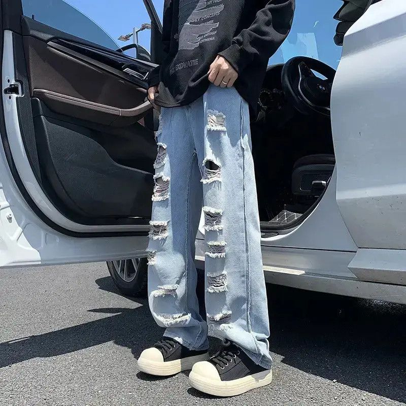 Japanese Brand Retro straight tube loose casual jeans Size US 30 / EU 46 - 4 Thumbnail