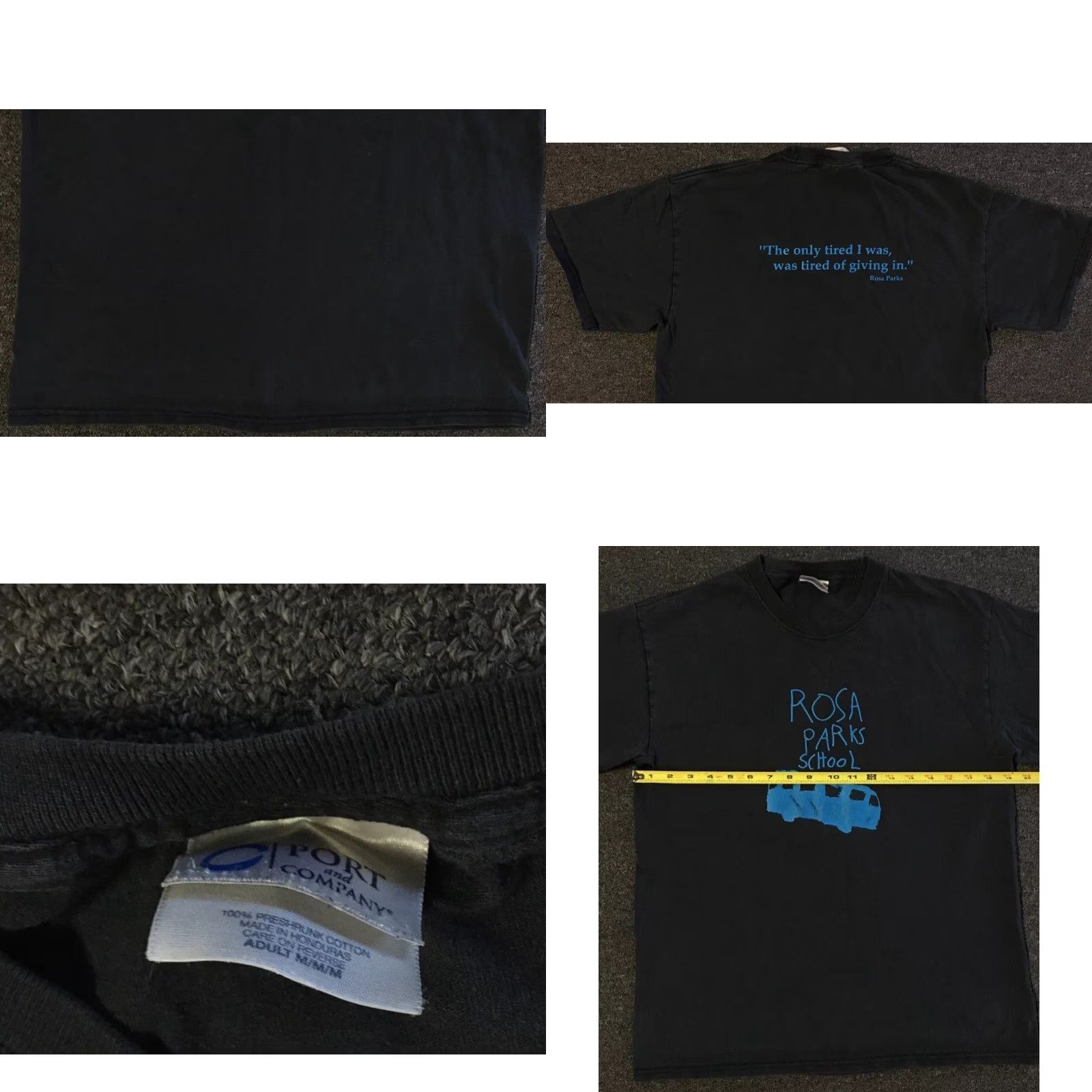 Vintage VINTAGE Rosa Parks School Faded Distress Shirt S Black History MLK Grunge 90s Y2K Shirt Men Black USA Civil Rights 50s 60s 70s 80s 90s Mens Size US S / EU 44-46 / 1 - 8 Thumbnail
