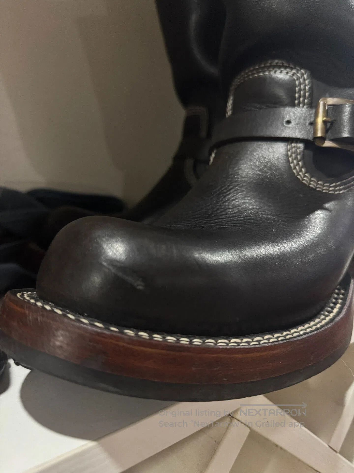 zerrows Japanese Engineer Boots with Steel Toe. Size US 8.5 / EU 41-42 - 8 Thumbnail