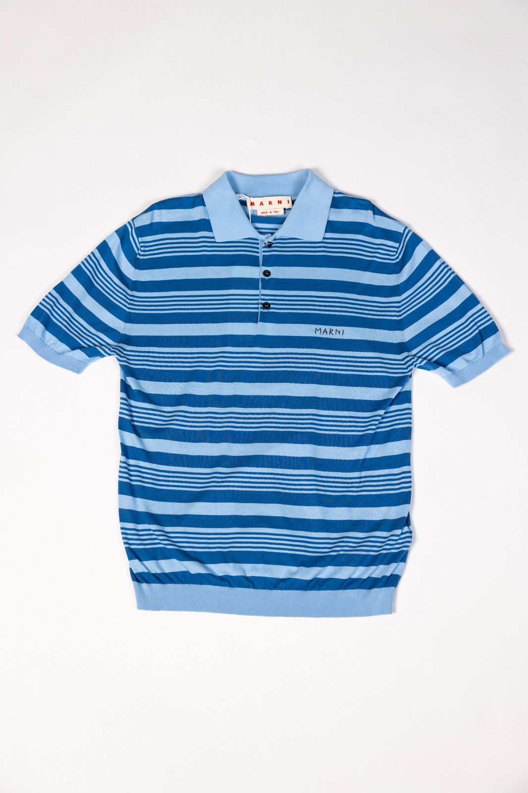 Marni Marni Striped Polo Shirt Size US M / EU 48-50 / 2 - 1 Thumbnail
