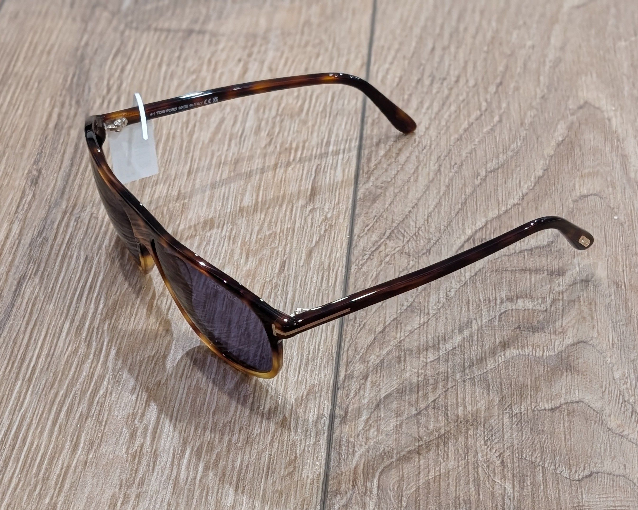 Tom Ford TOM FORD Prescott 60mm Square Sunglasses Blonde Havana/Blue Size ONE SIZE - 2 Thumbnail