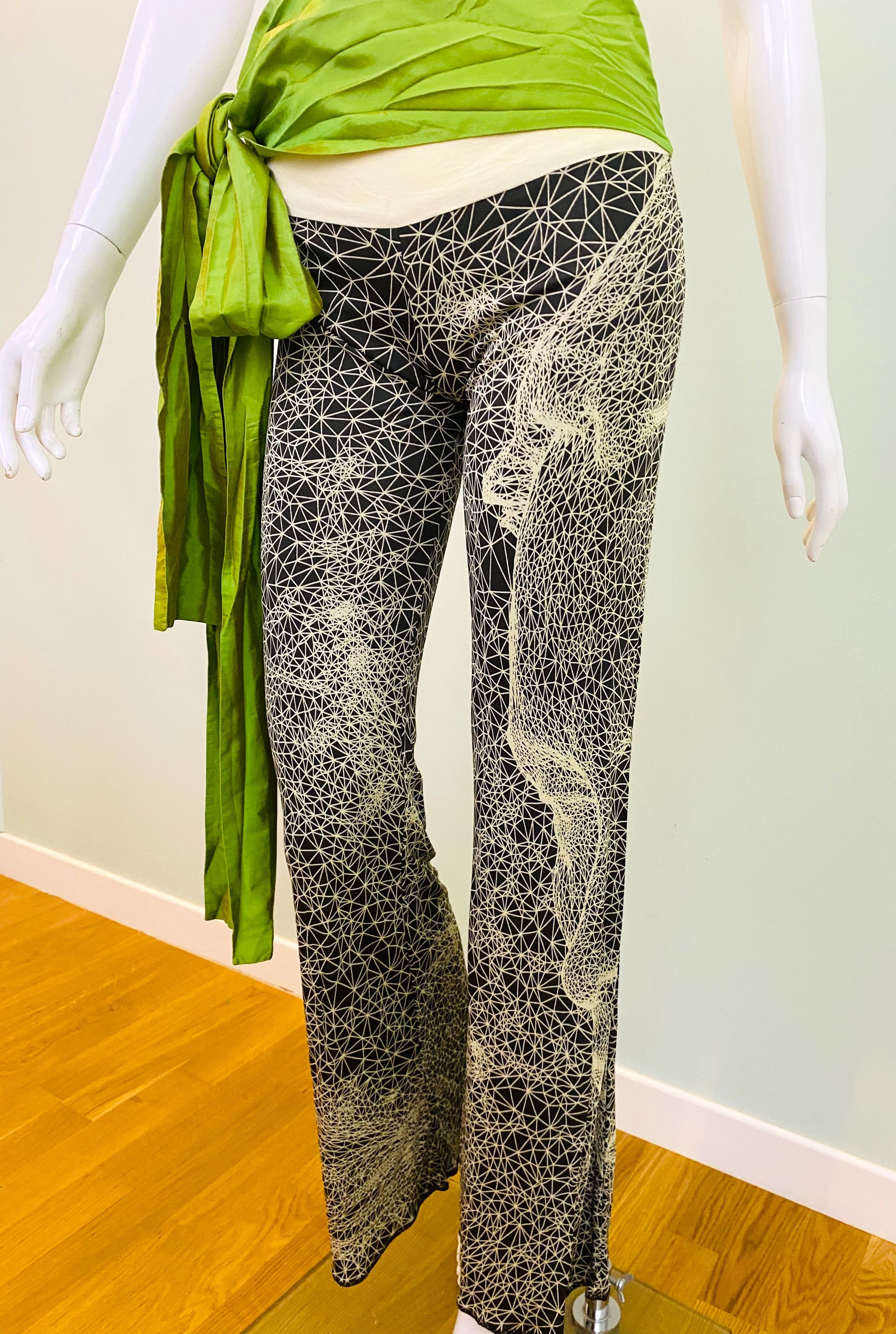 Jean Paul Gaultier Jean Paul Gaultier Geometric Face Optical Illusion Pants Size 25" / US 0 / IT 36 - 11 Thumbnail
