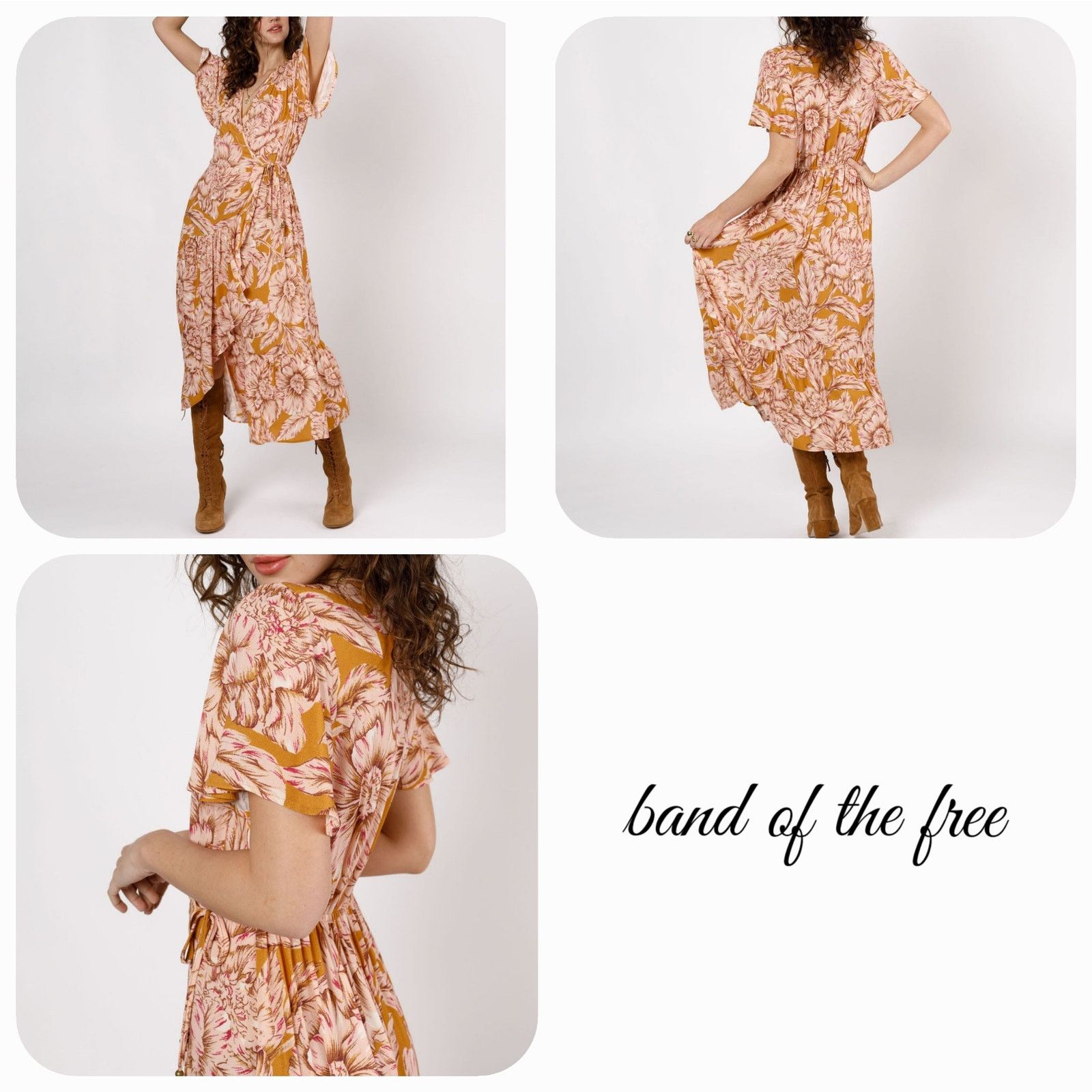 Other NWT Band of the Free Heather Wrap Maxi Dress Sz. S [4-6] Size S / US 4 / IT 40 - 1 Thumbnail