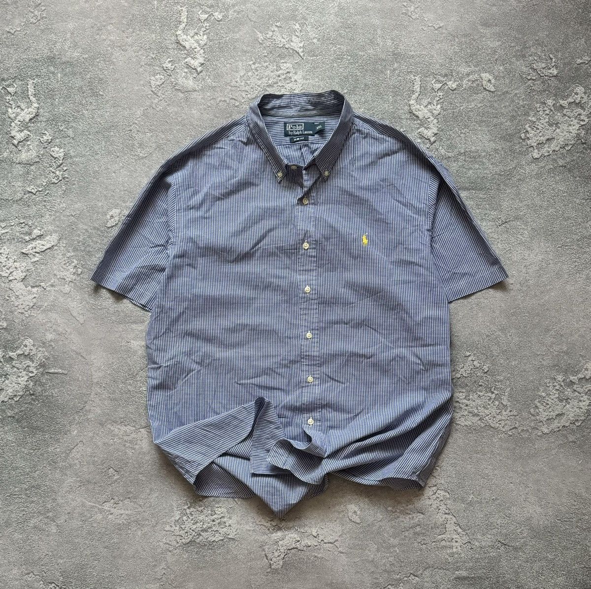 Polo Ralph Lauren × Vintage Polo Ralph Lauren XXL checkered shirt short sleeve polo tee Size US XXL / EU 58 / 5 - 1 Thumbnail