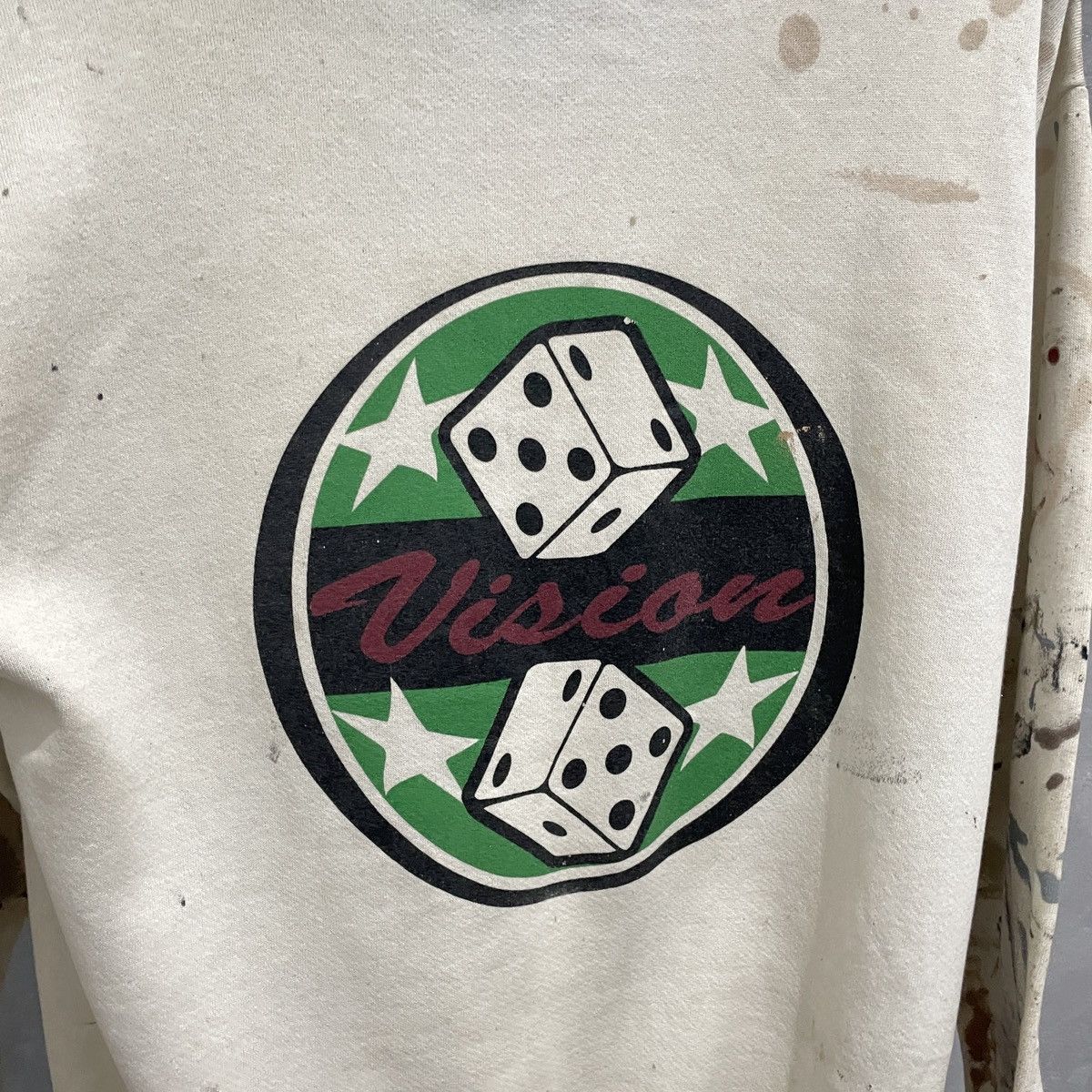 Vision Streetwear Rare Vintage 80s Thrashed Vision Streetwear Hoodie ERD Size US L / EU 52-54 / 3 - 9 Thumbnail