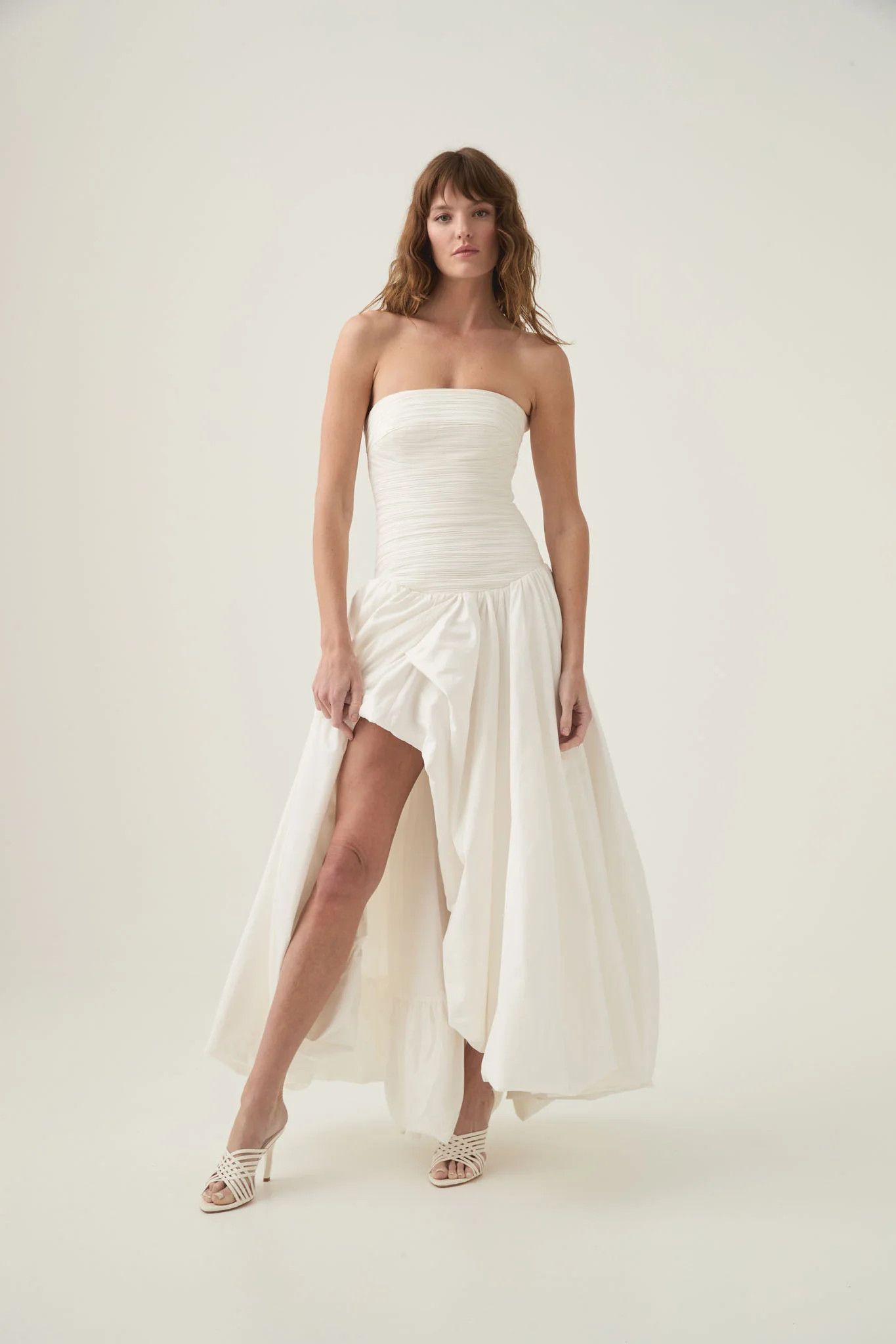 christopher esber multi panel disconnect ruched halter dress event:Bride