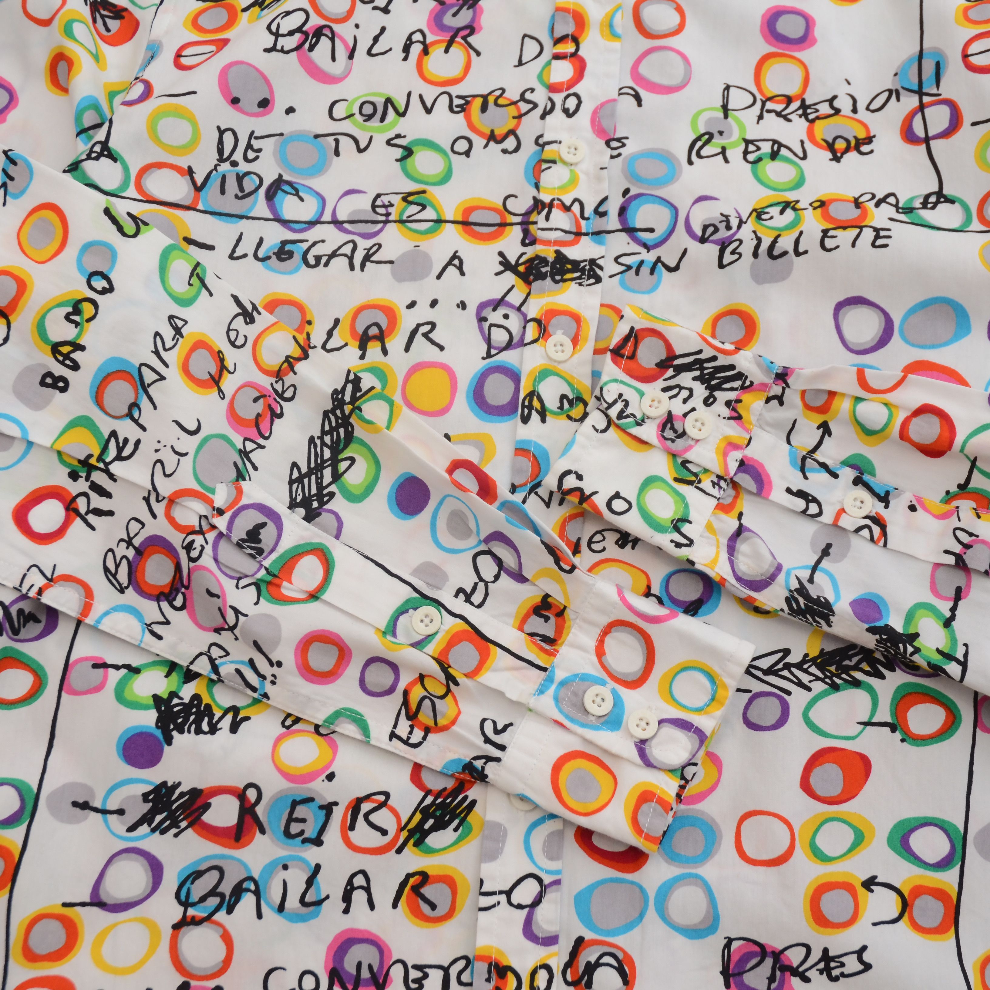 Desigual Desigual Size S Colorful Shirt Regular White Multicolors Size US S / EU 44-46 / 1 - 8 Thumbnail
