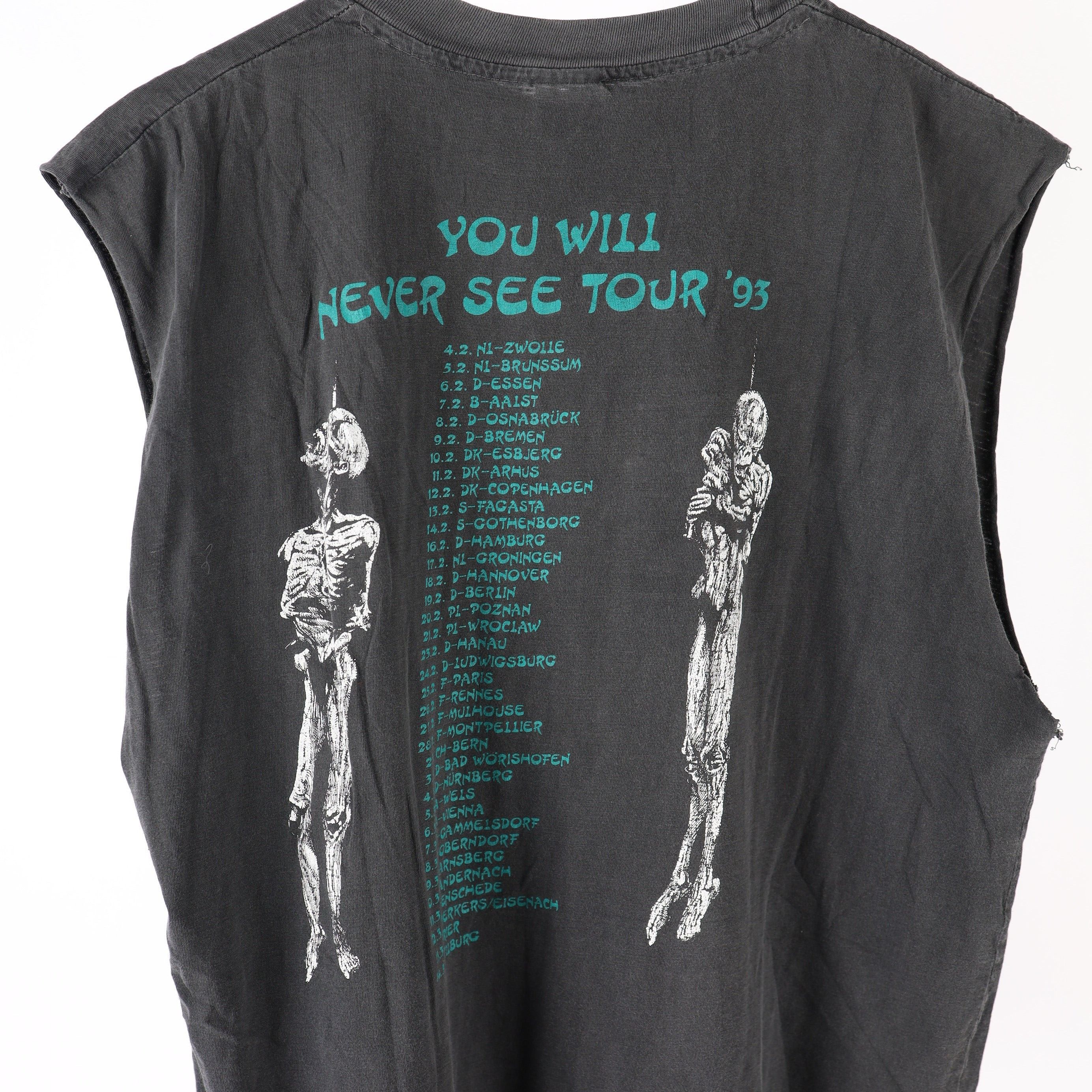 Vintage GRAVE YOU WILL NEVER SEE TOUR 1993 CUT OFF Size US M / EU 48-50 / 2 - 4 Thumbnail