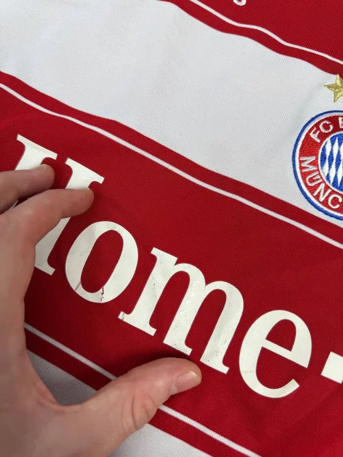 Adidas Bayern Munich 2007 2008 Christian Lell #30 Home Shirt Jersey Size US L / EU 52-54 / 3 - 6 Thumbnail