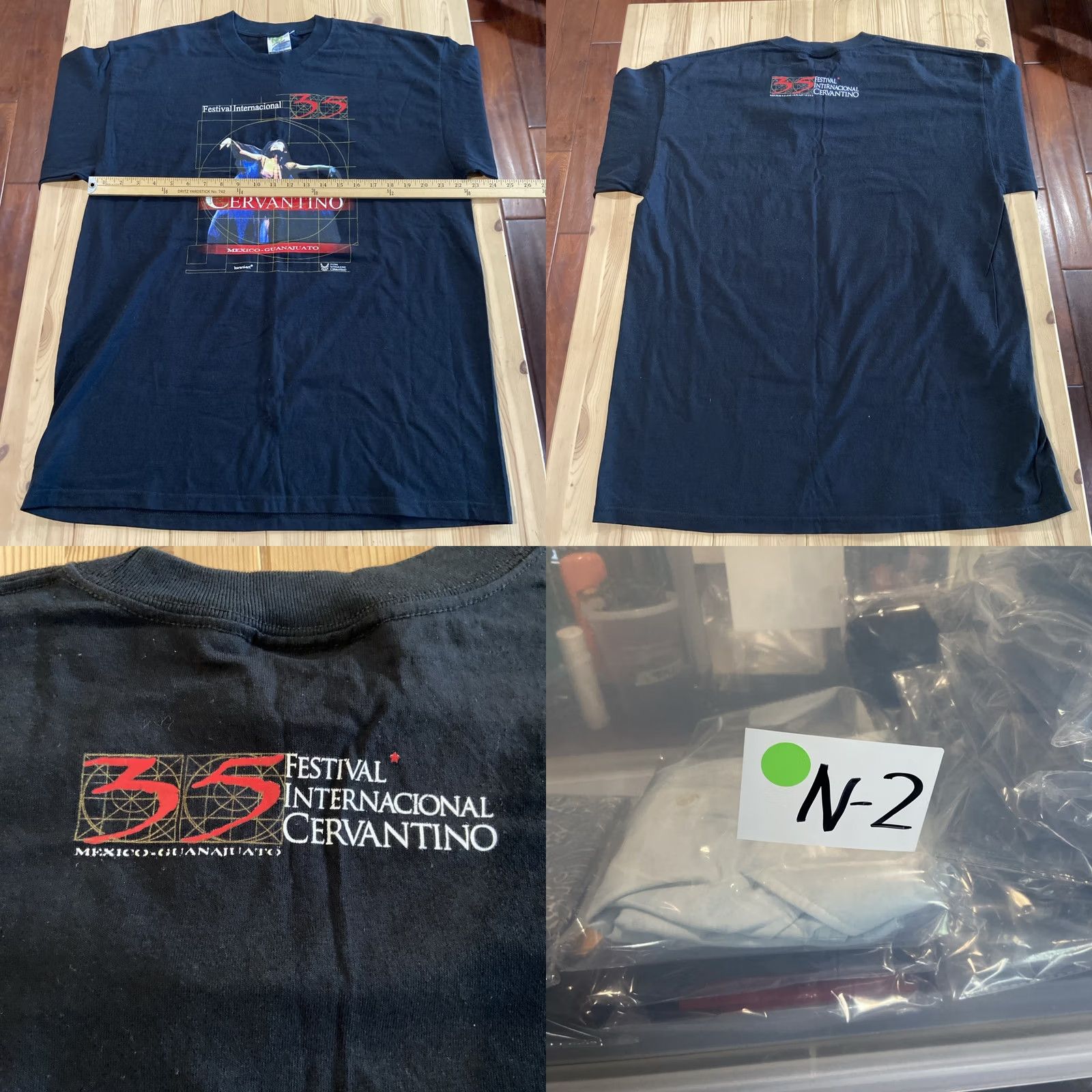 Vintage VINTAGE 90s El Cervantino Festival International Cervantino Shirt Mexico Jumo Blue L Mens Graphic Tee Short Sleeve Cotton Sportswear/Beach Size US L / EU 52-54 / 3 - 8 Thumbnail