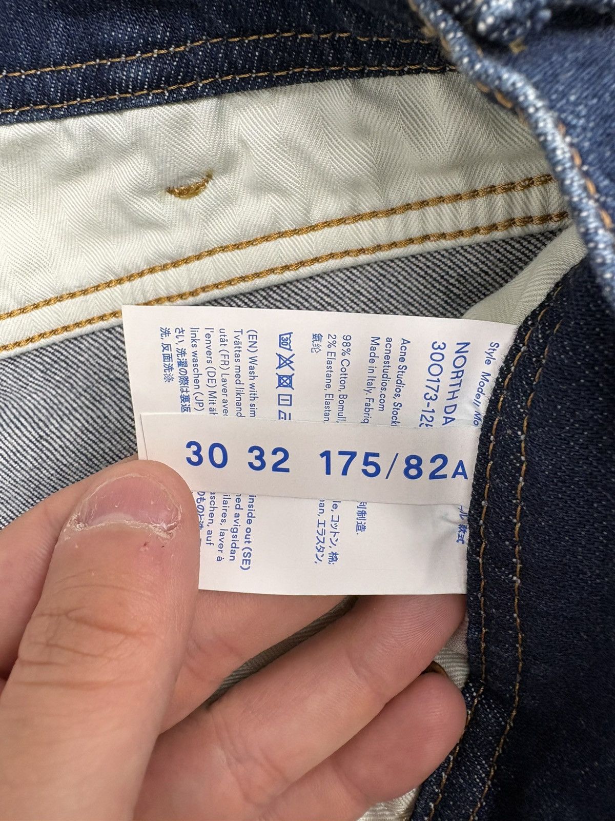 Acne Studios Acne Studios Bla Konst Dark Blue Jeans Size US 30 / EU 46 - 4 Thumbnail