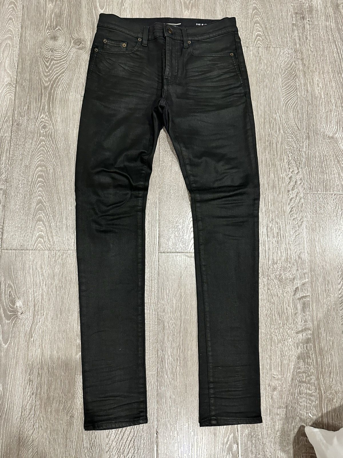 Saint Laurent Paris Saint Laurent D02 Waxed Jeans | Grailed