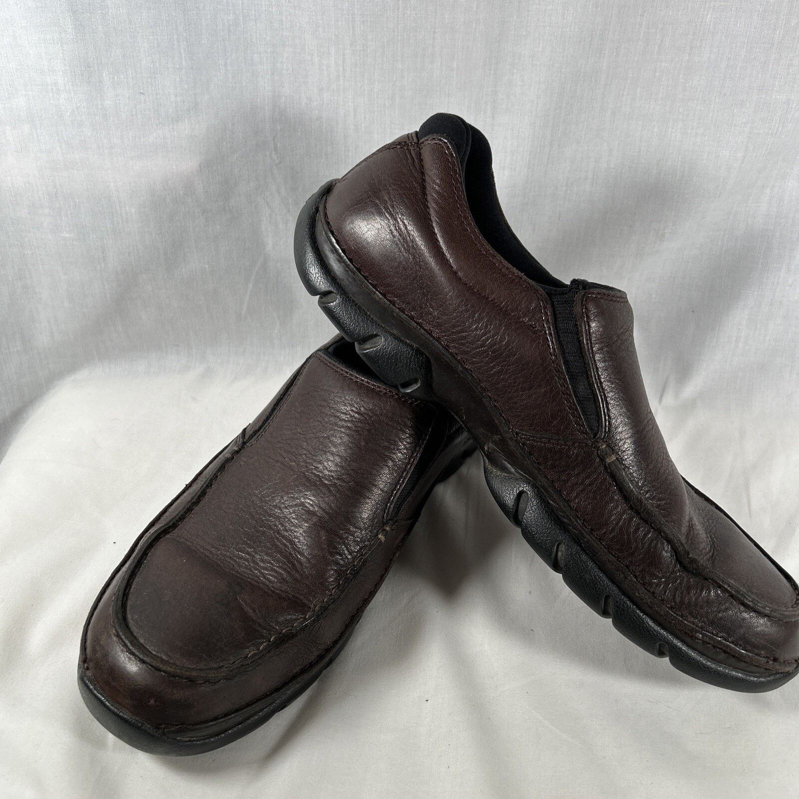 Rockport Rockport XCS Men Brown Leather Casual Slip On Shoes Size 10M Size US 10 / EU 43 - 3 Thumbnail