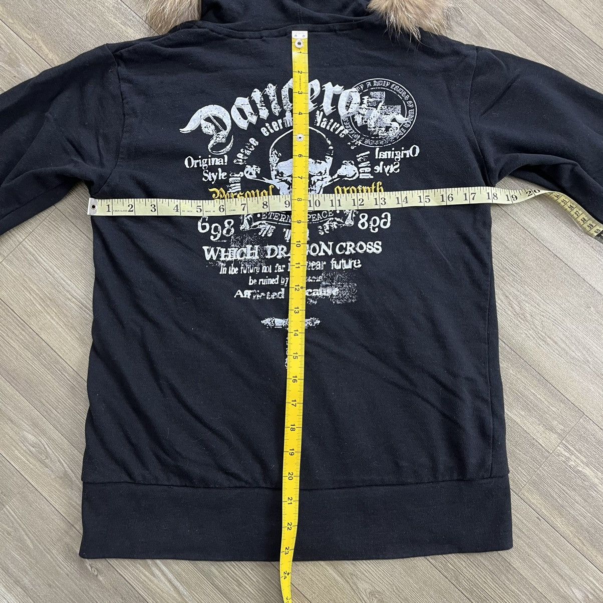 14th Addiction 2000s Beaumere Skulls Poem Cross Gothic Punk Zip Fur Hoodie Size US S / EU 44-46 / 1 - 16 Thumbnail