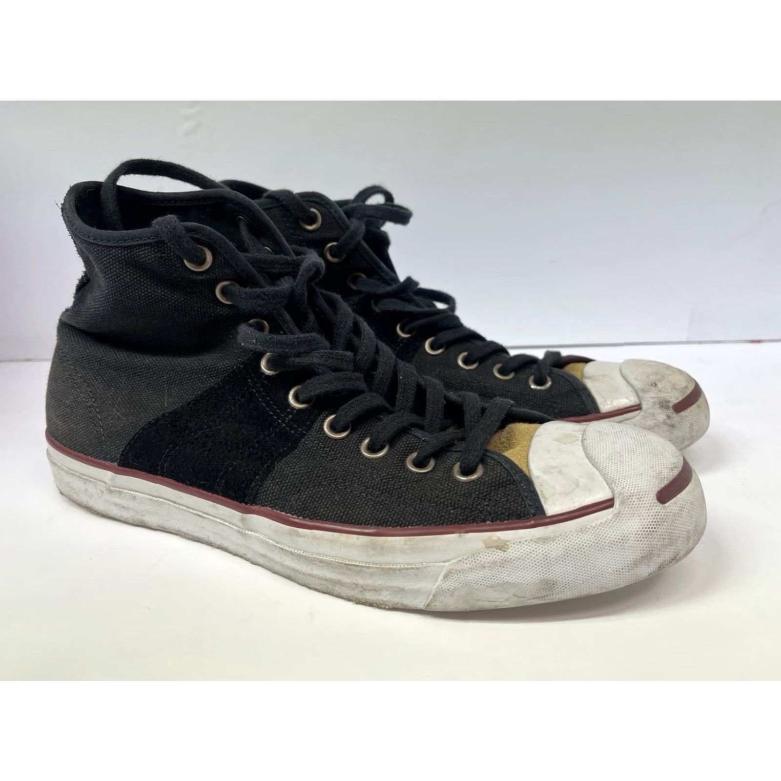 Converse Converse Jack Purcell Deus Ex Machina High Top Men Size 10 Black Leather Cap Toe Sneakers City Classic Designer Skater Limited Edition Size US 9 / EU 42 - 2 Thumbnail