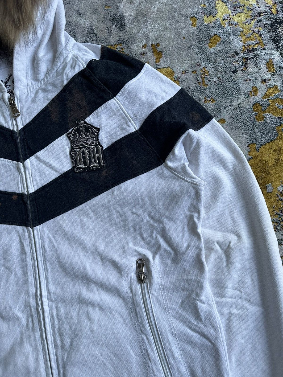 20471120 TRASHED DOHC FUR ZIPHOODIE IFSIXWASNINE LGB STYLE Size US M / EU 48-50 / 2 - 4 Thumbnail