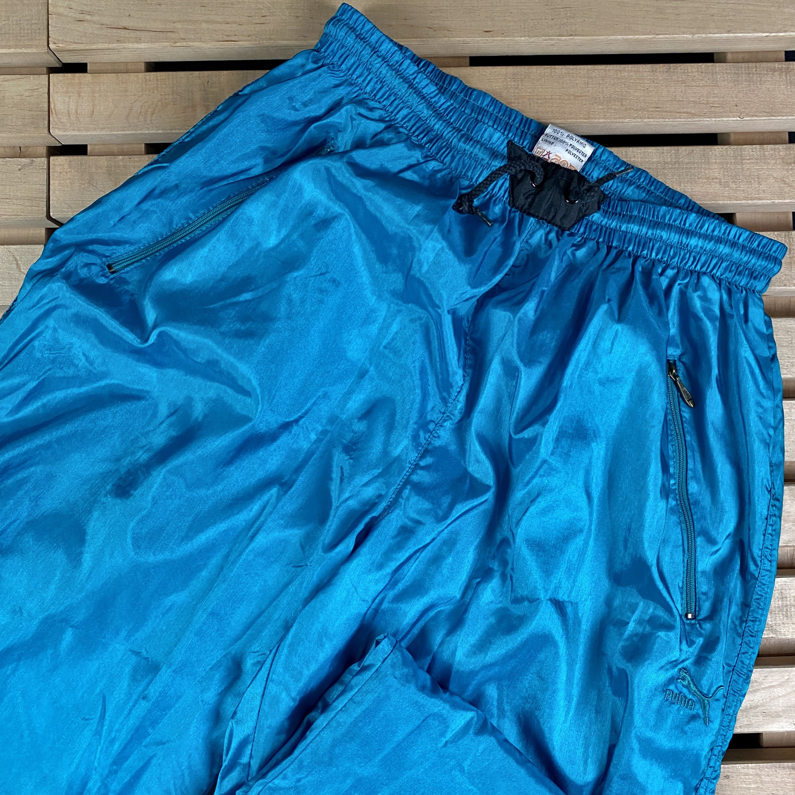 Puma × Vintage Mens Vintage Suit Track Top Puma Size 5 M/L Polyamide Size US 34 / EU 50 - 9 Thumbnail