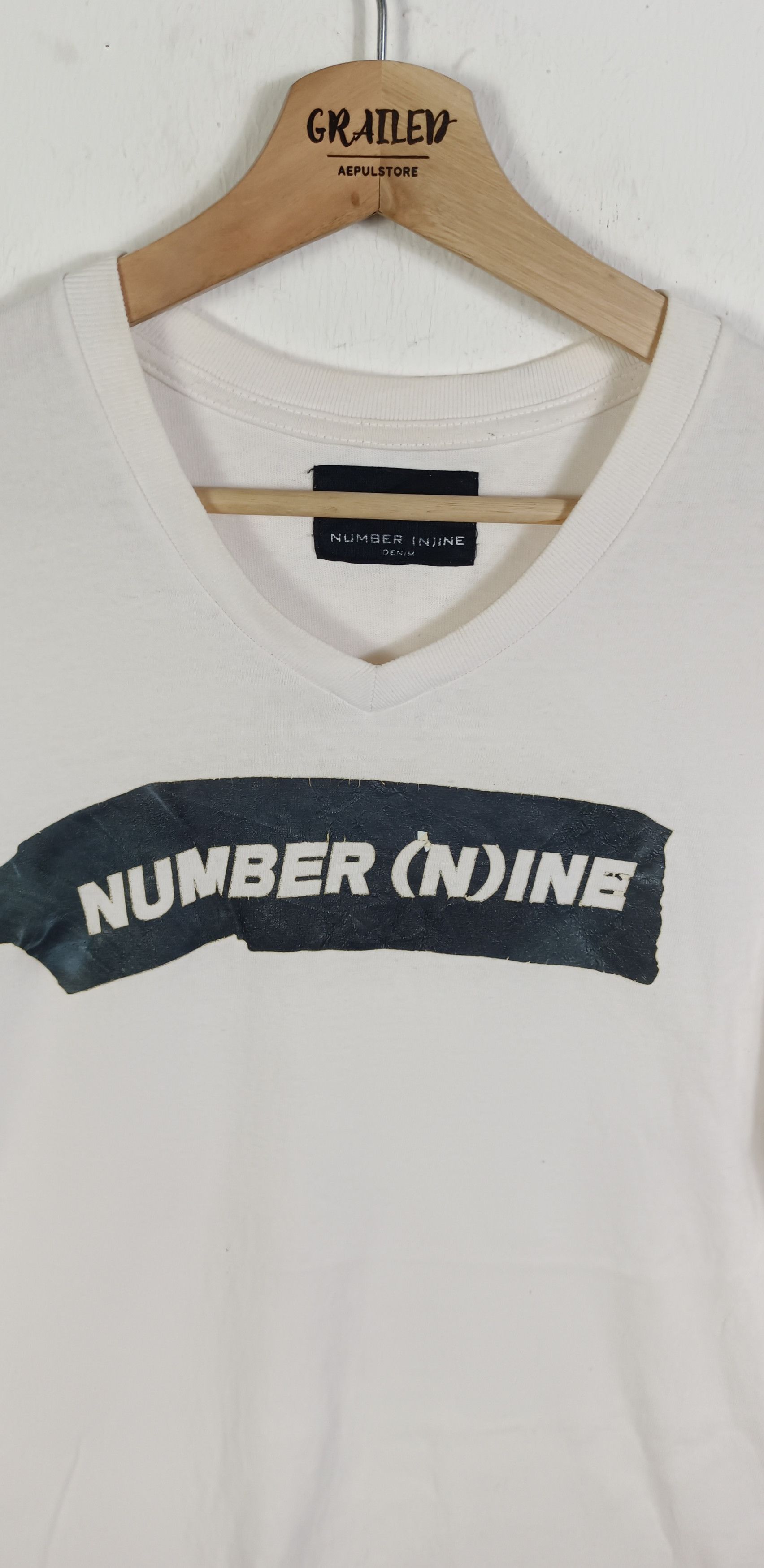 Japanese Brand × Number (N)ine Number (N)ine Box Logo Tshirt Size US M / EU 48-50 / 2 - 6 Thumbnail