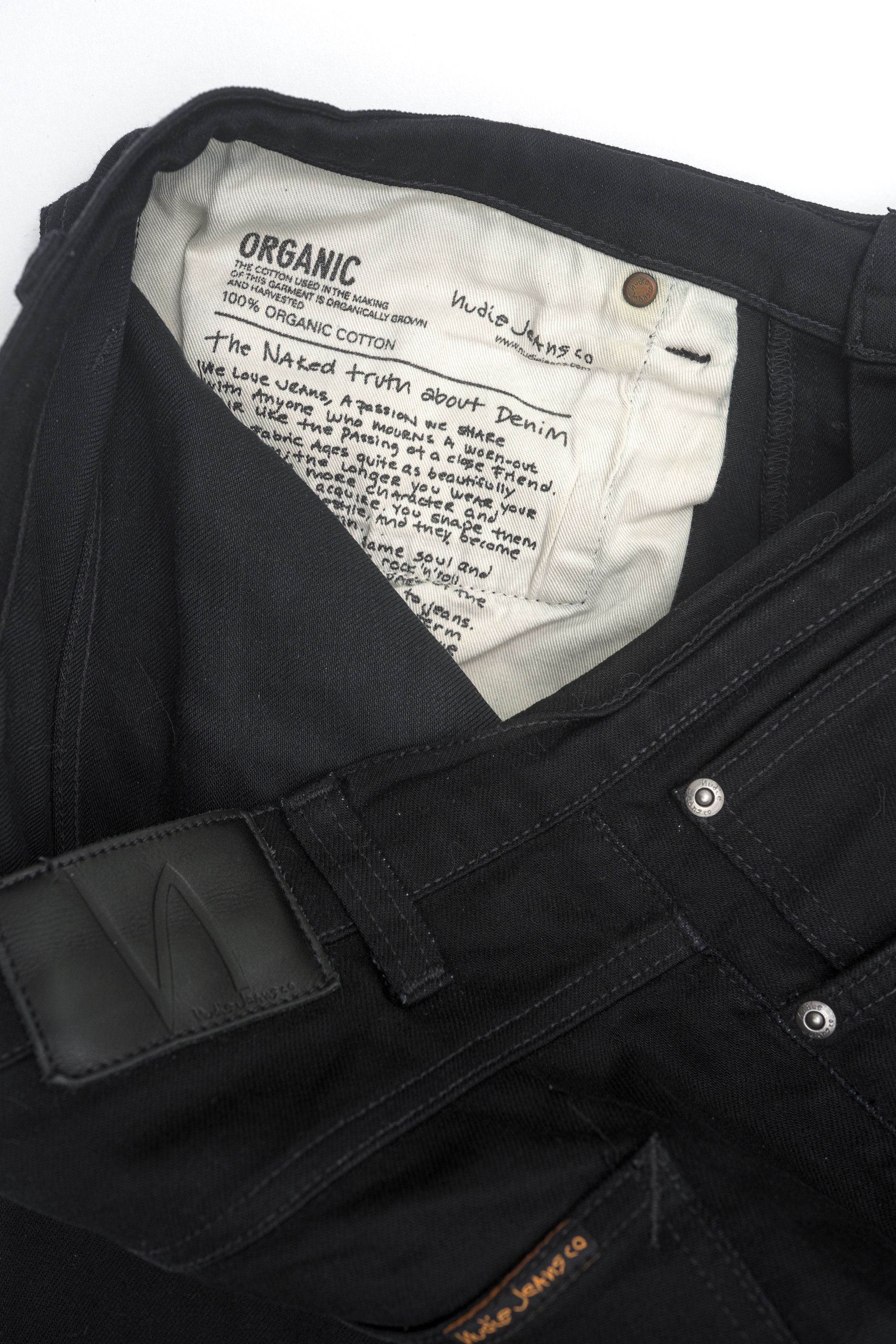 Nudie Jeans Nudie Jeans Slim Stretch Black Denim 33x34 Size US 33 - 5 Thumbnail