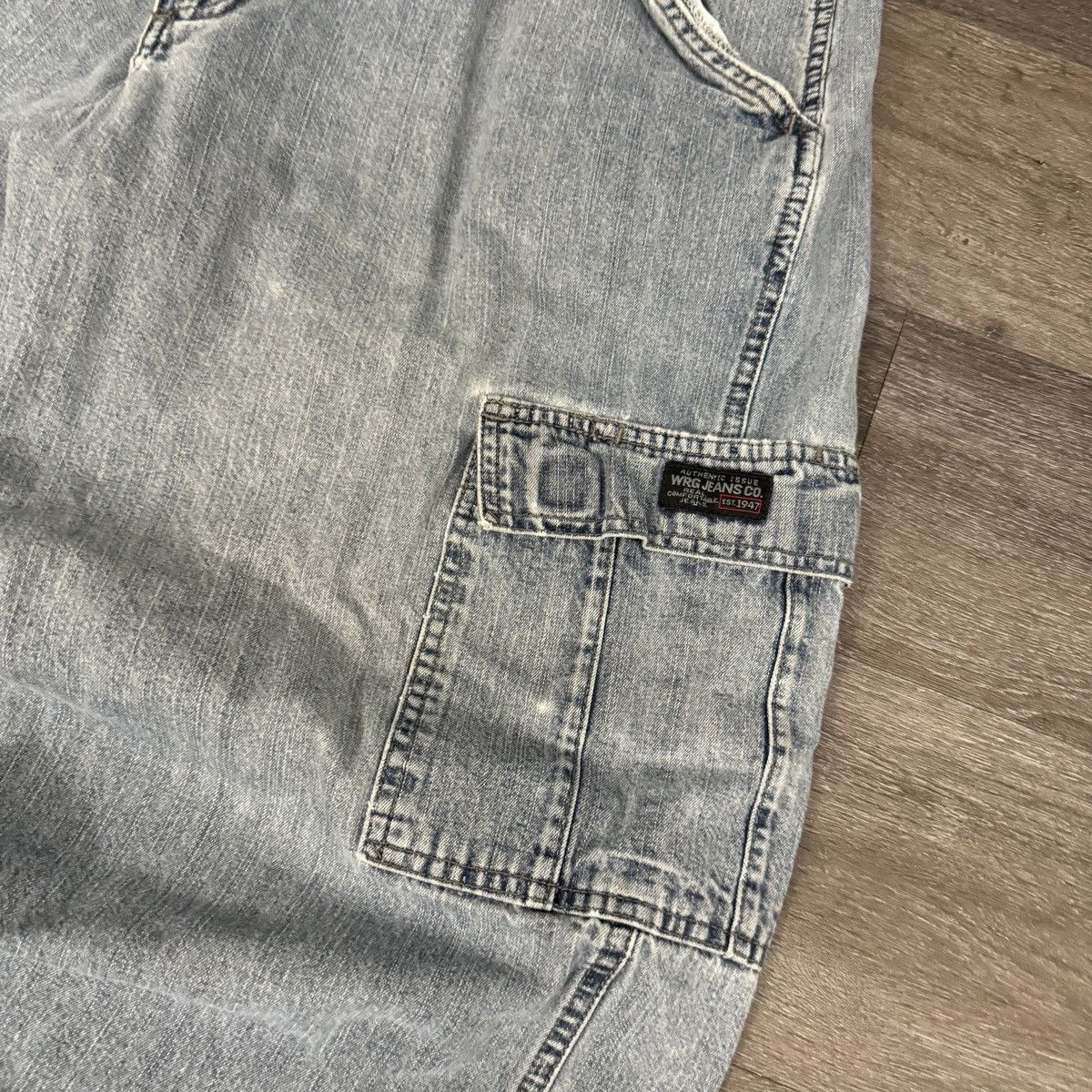 Vintage × Wrangler Vintage 90s wrangler baggy cargo skater jeans Size US 36 / EU 52 - 5 Thumbnail