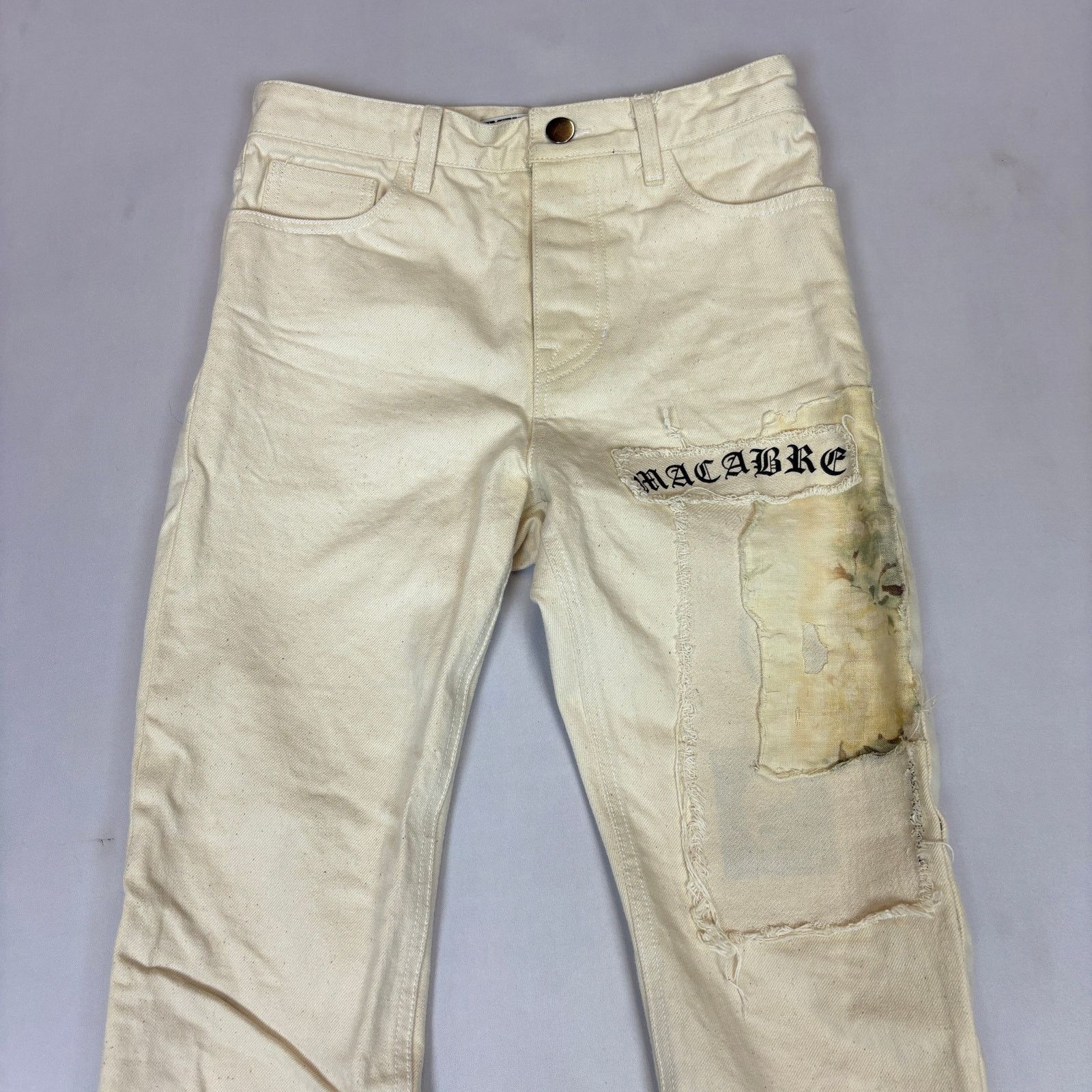 Hyein Seo $503 HYEIN SEO SS18 Patchwork Denim Jeans Crop Women's 1 Size 28" / US 6 / IT 42 - 2 Thumbnail