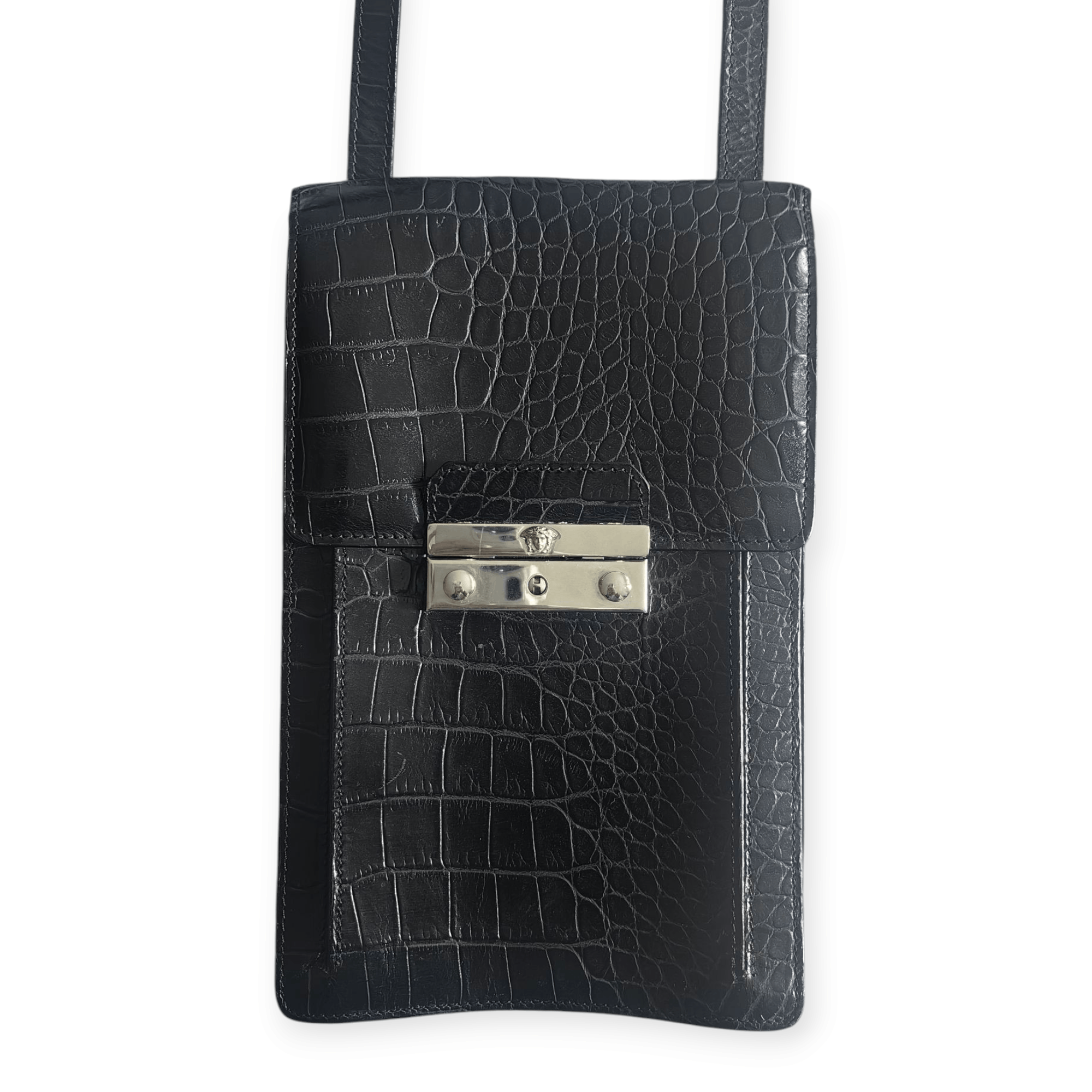 Versace Versace Croco Y2K Cross Body Bag Size ONE SIZE - 2 Thumbnail