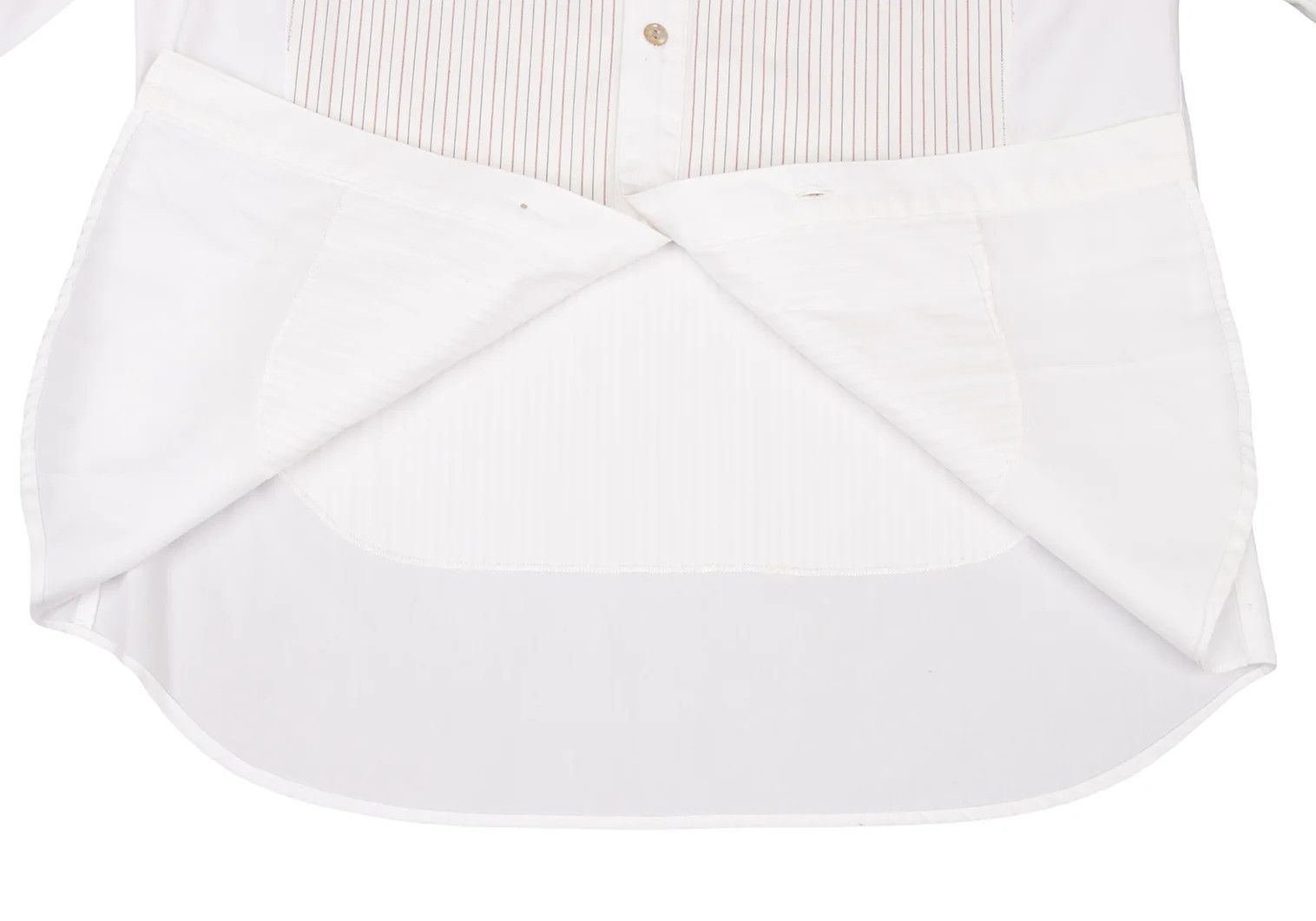 Jean Paul Gaultier Striped Panel Shirt in White, Size 48 Size US M / EU 48-50 / 2 - 12 Thumbnail