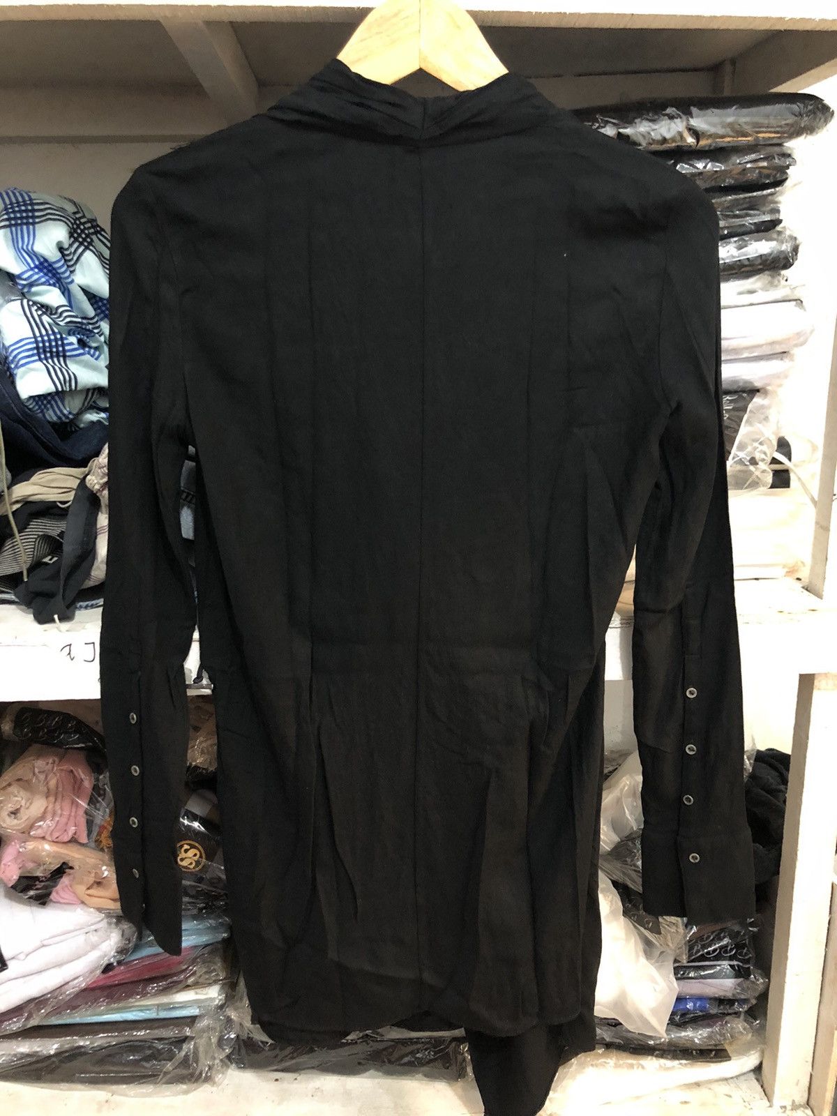 Designer × Helmut Lang Helmut lang morse long sleeve draped top Size S / US 4 / IT 40 - 3 Thumbnail