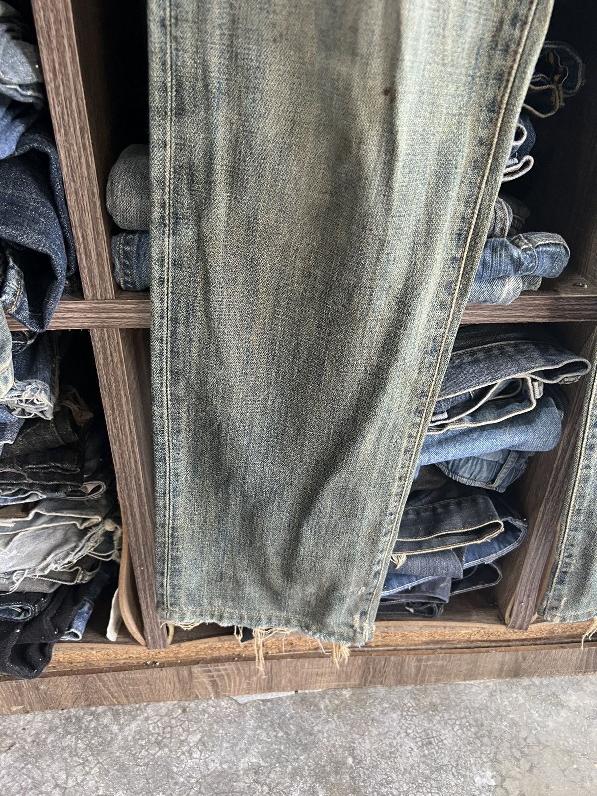 Wrangler 🔥Vintage Wrangler Skulls Patches Distressed Denim Size US 30 / EU 46 - 4 Thumbnail