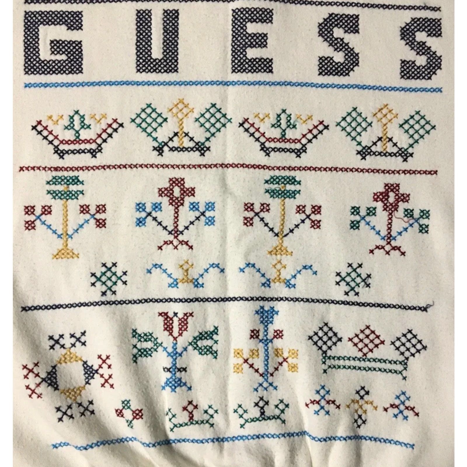 Guess VINTAGE GUESS Hoodie Women M White 80s 90s Spellout Sweatshirt Hip Hop Grunge Rap Style Pullover Sports Activewear Fashion Size M / US 6-8 / IT 42-44 - 2 Thumbnail