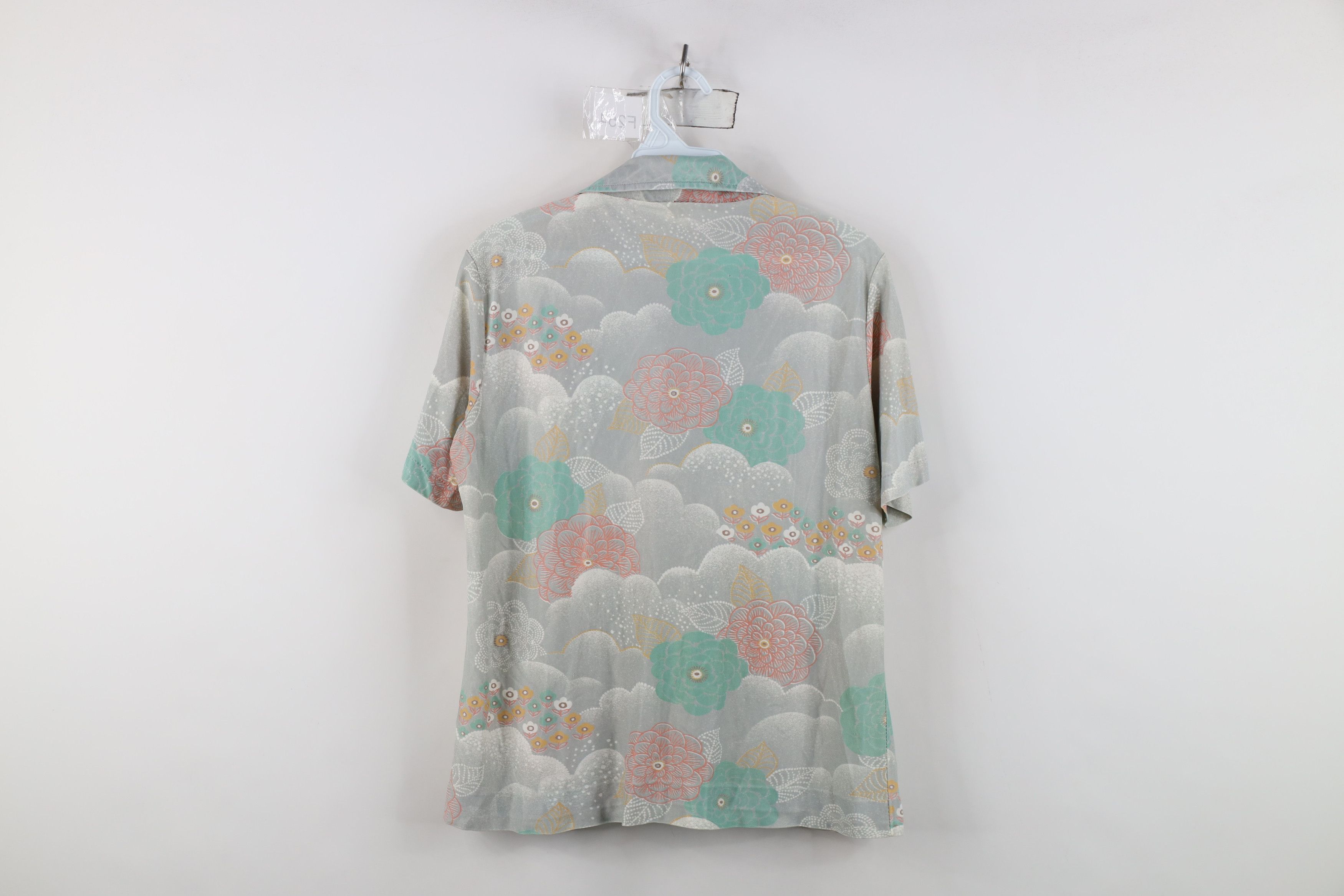 Vintage Vintage 70s Streetwear Clouds Knit Collared Polo Shirt USA Size S / US 4 / IT 40 - 10 Thumbnail