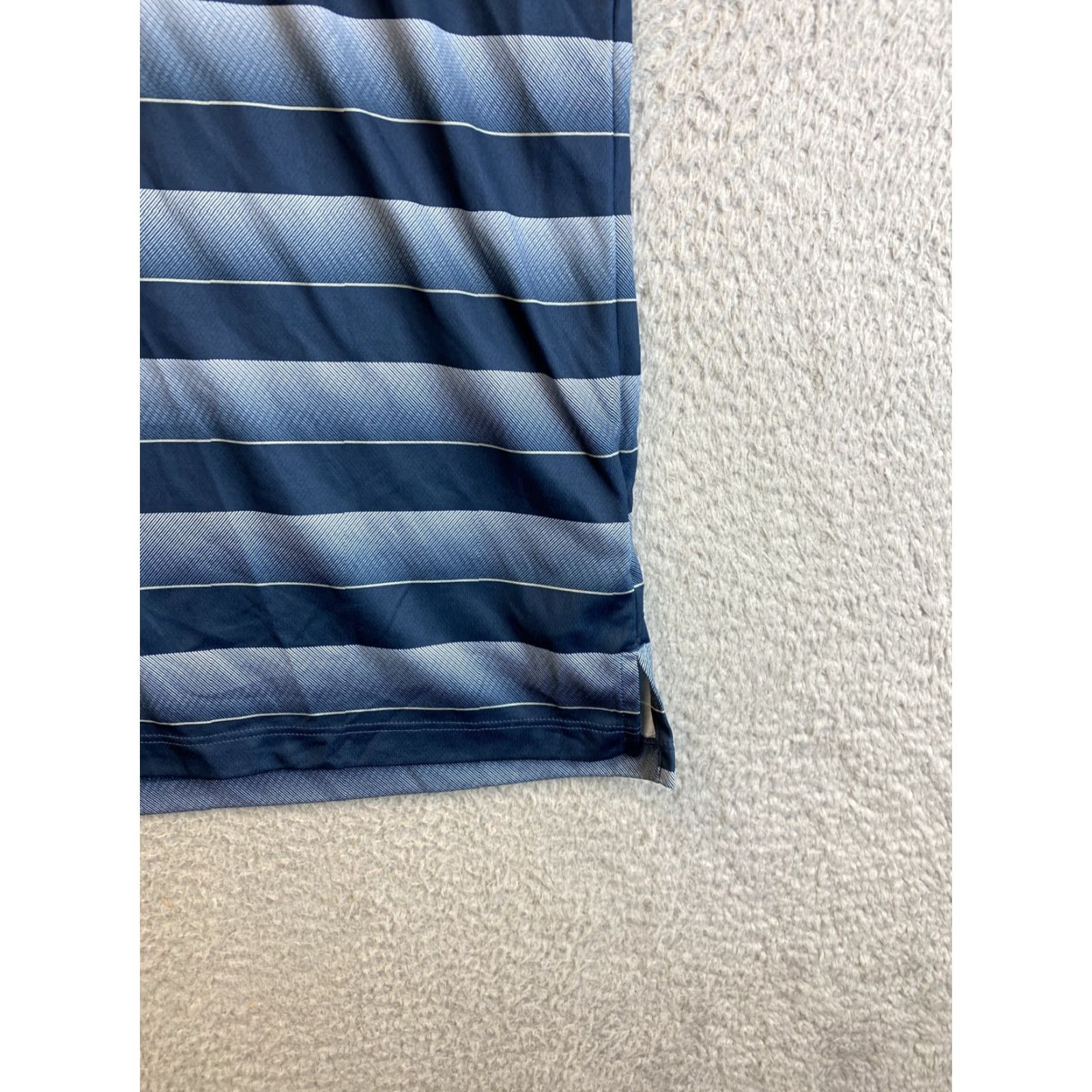 Adidas Adidas Climalite Polo Shirt Striped Golf Mens Short Sleeve Size L Blue Mens Size US L / EU 52-54 / 3 - 2 Thumbnail