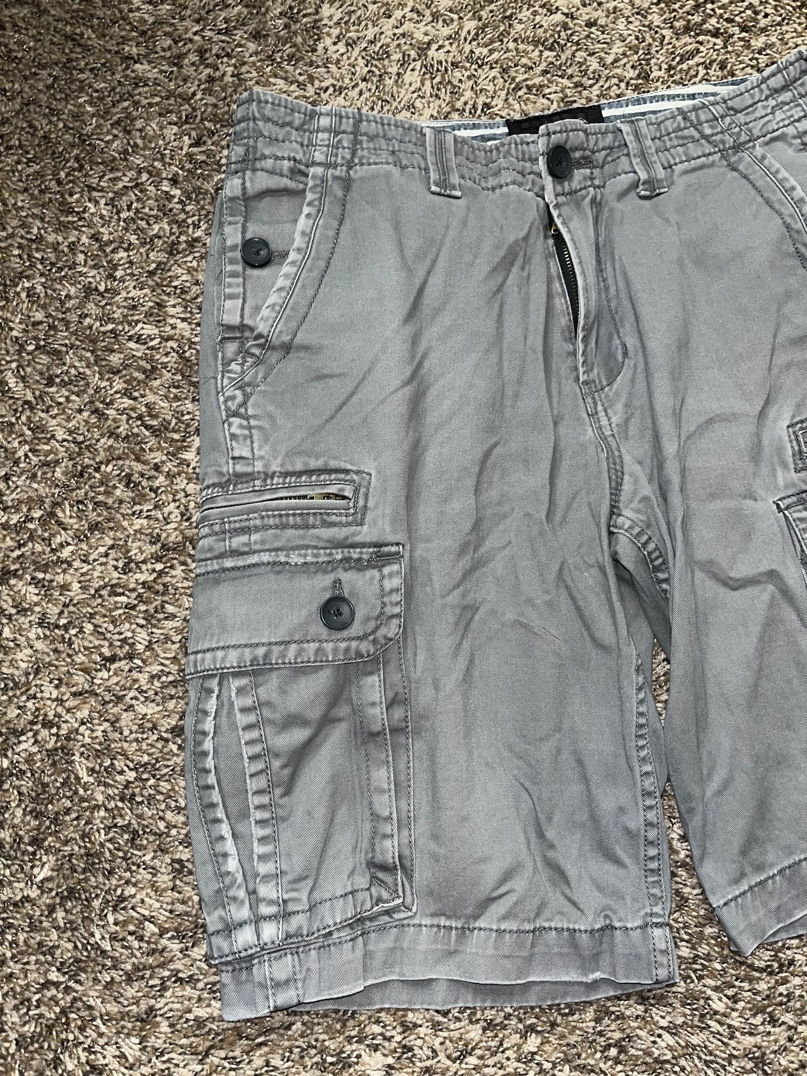 Quiksilver Y2K Quiksilver Baggy Gray Cargo Shorts Size US 32 / EU 48 - 3 Thumbnail