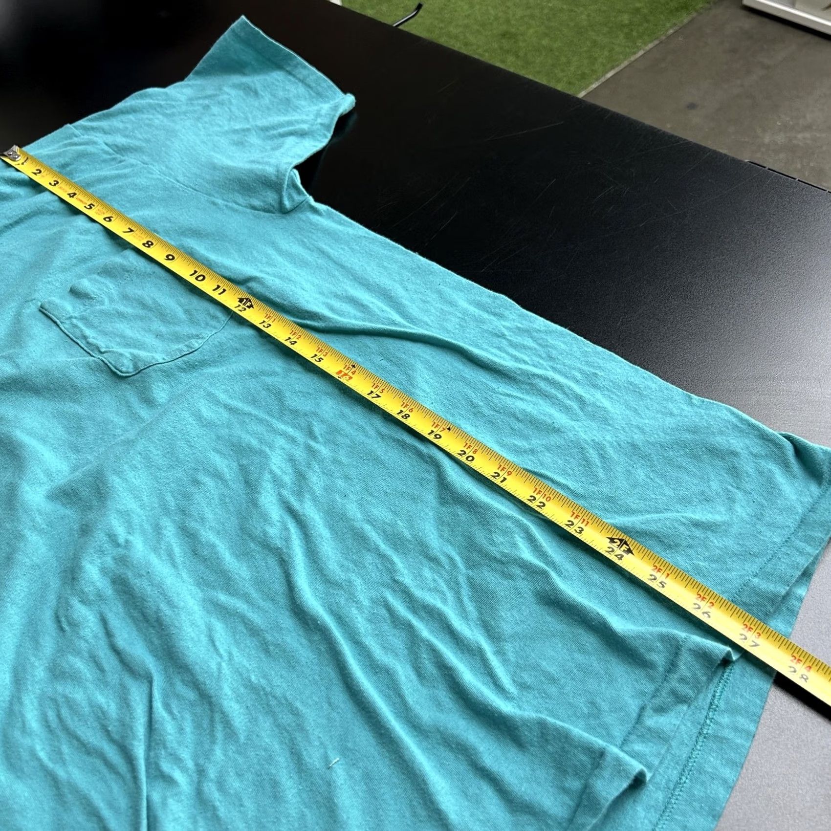 Jockey VINTAGE Jockey Lite Deck Shirt Mens XL Teal Blue Pocket Tee Made USA 80s Size US XL / EU 56 / 4 - 7 Thumbnail