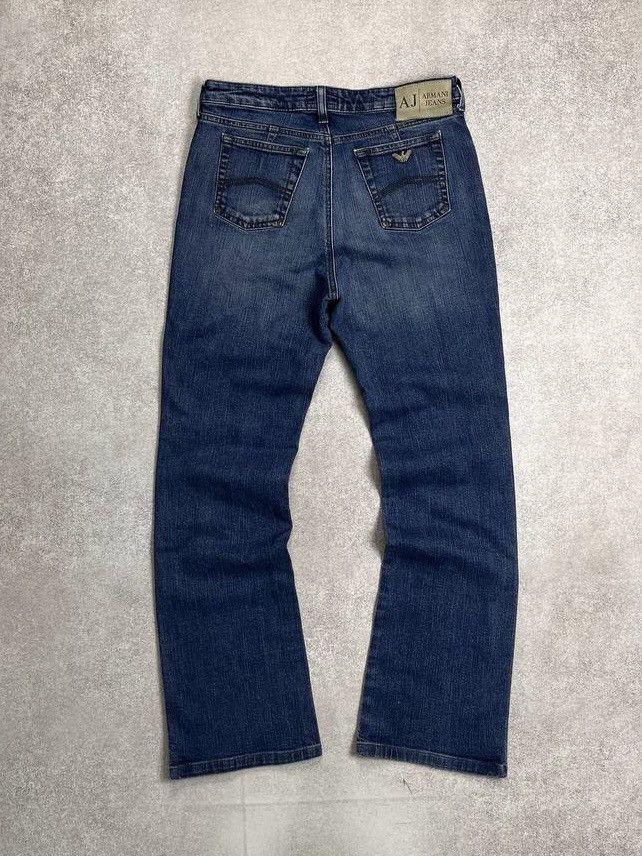 Armani × Vintage Vintage Armani Pocket Logo Baggy Jeans Y2K 31 Size US 31 - 1 Thumbnail