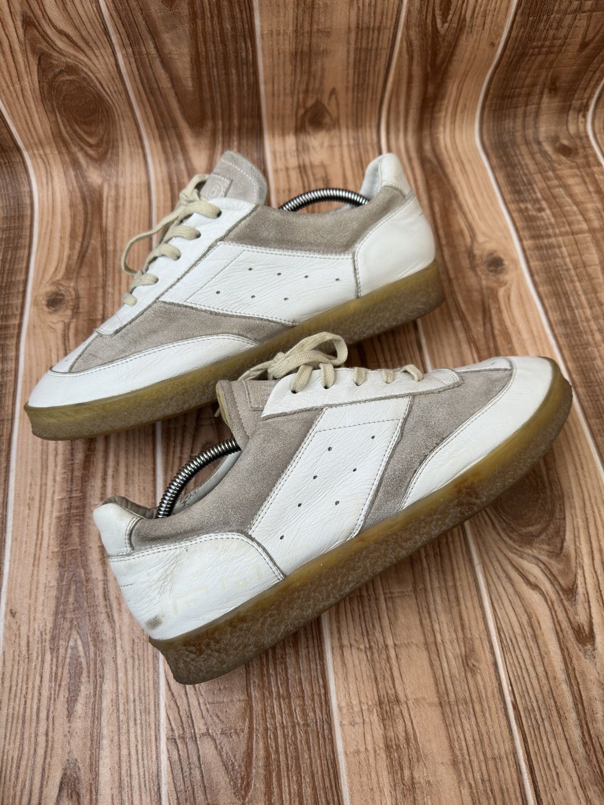 Maison Margiela Maison margiela MM6 White Court Sneakers Lowtops Size US 11 / EU 44 - 13 Thumbnail