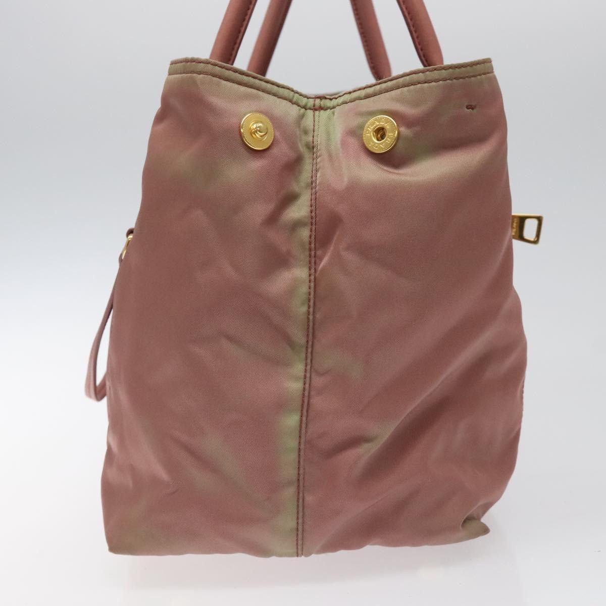 Prada PRADA Hand Bag Nylon Pink Gold Size ONE SIZE - 4 Thumbnail