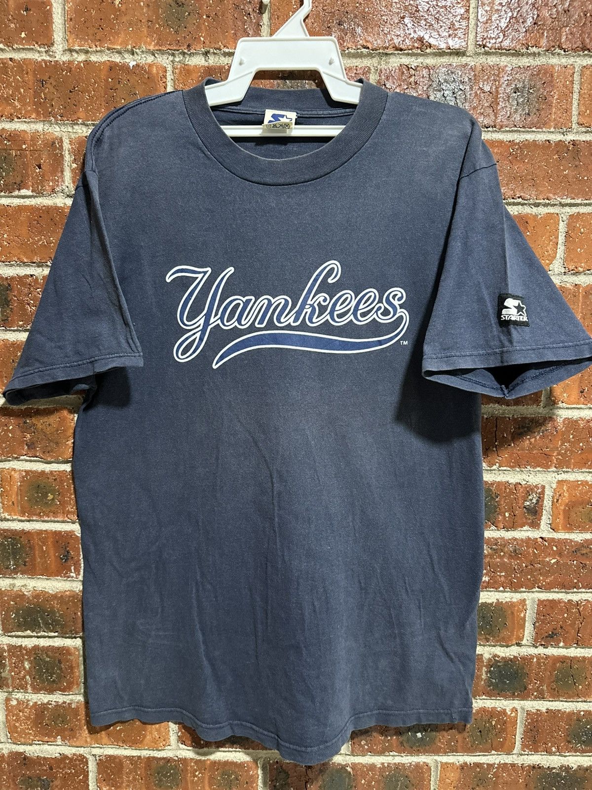 Starter Thrashed Vintage Starter X Yankees Faded Tee Size US L / EU 52-54 / 3 - 1 Thumbnail