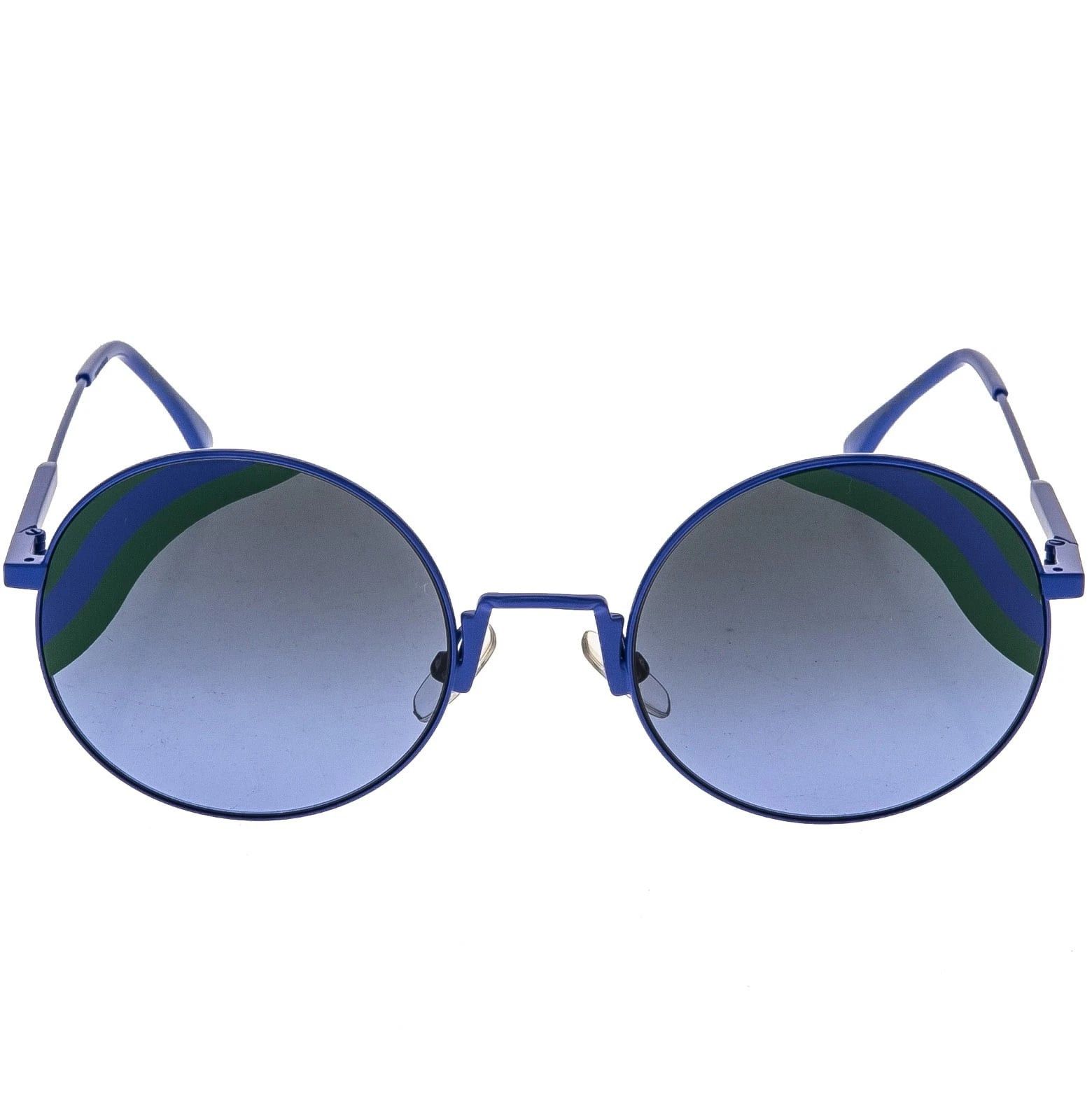 Fendi FENDI FF0248S 0248 Waves Blue Green Mirrored Sunglasses Size ONE SIZE - 5 Thumbnail
