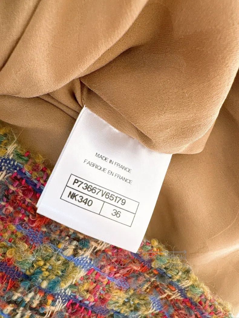 Chanel Chanel 22K autumn and winter colourful plaid tweed jacket Size XS / US 0-2 / IT 36-38 - 8 Thumbnail