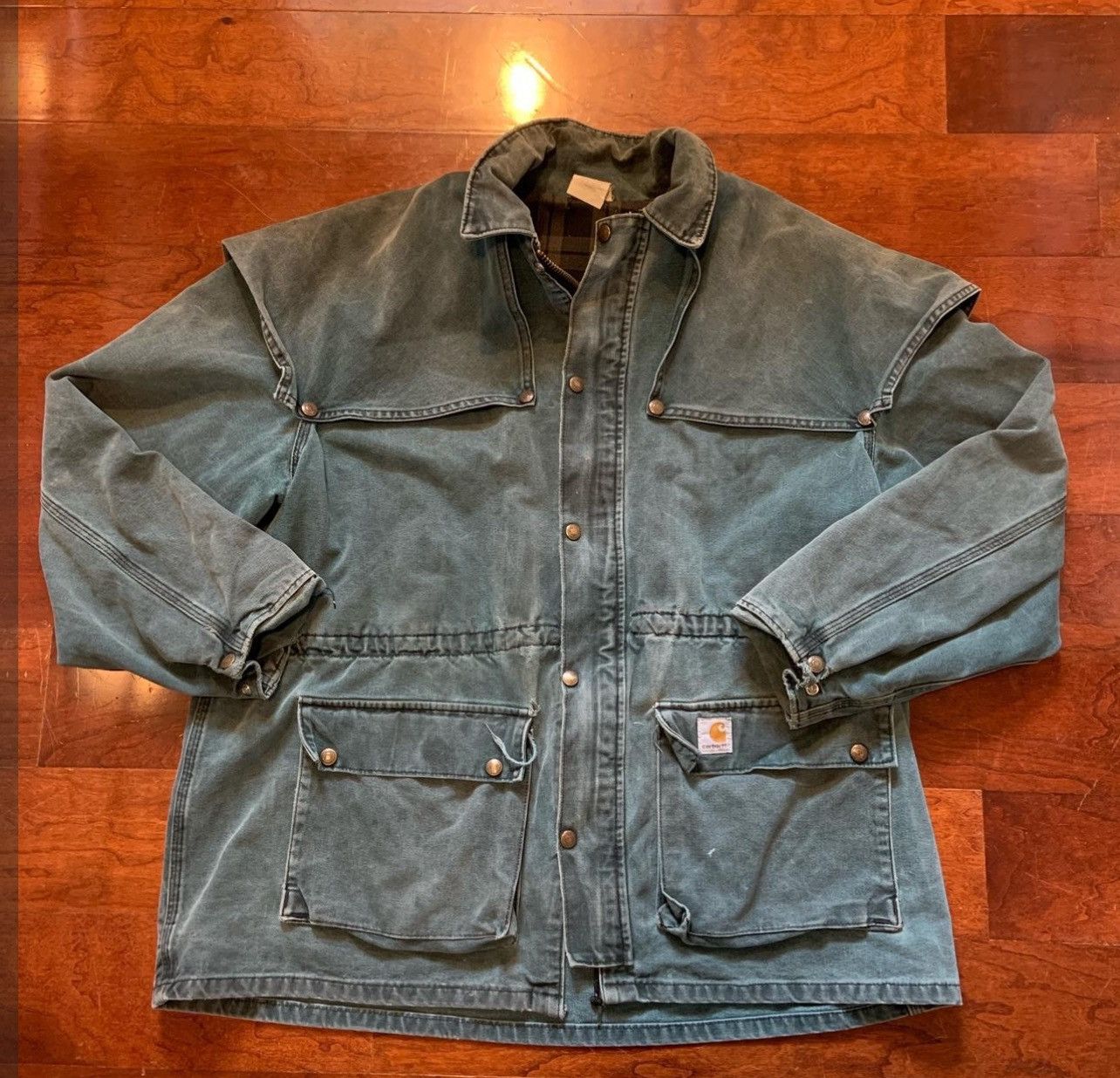 Carhartt Vintage Carhartt Duster Jacket Size US XL / EU 56 / 4 - 1 Thumbnail