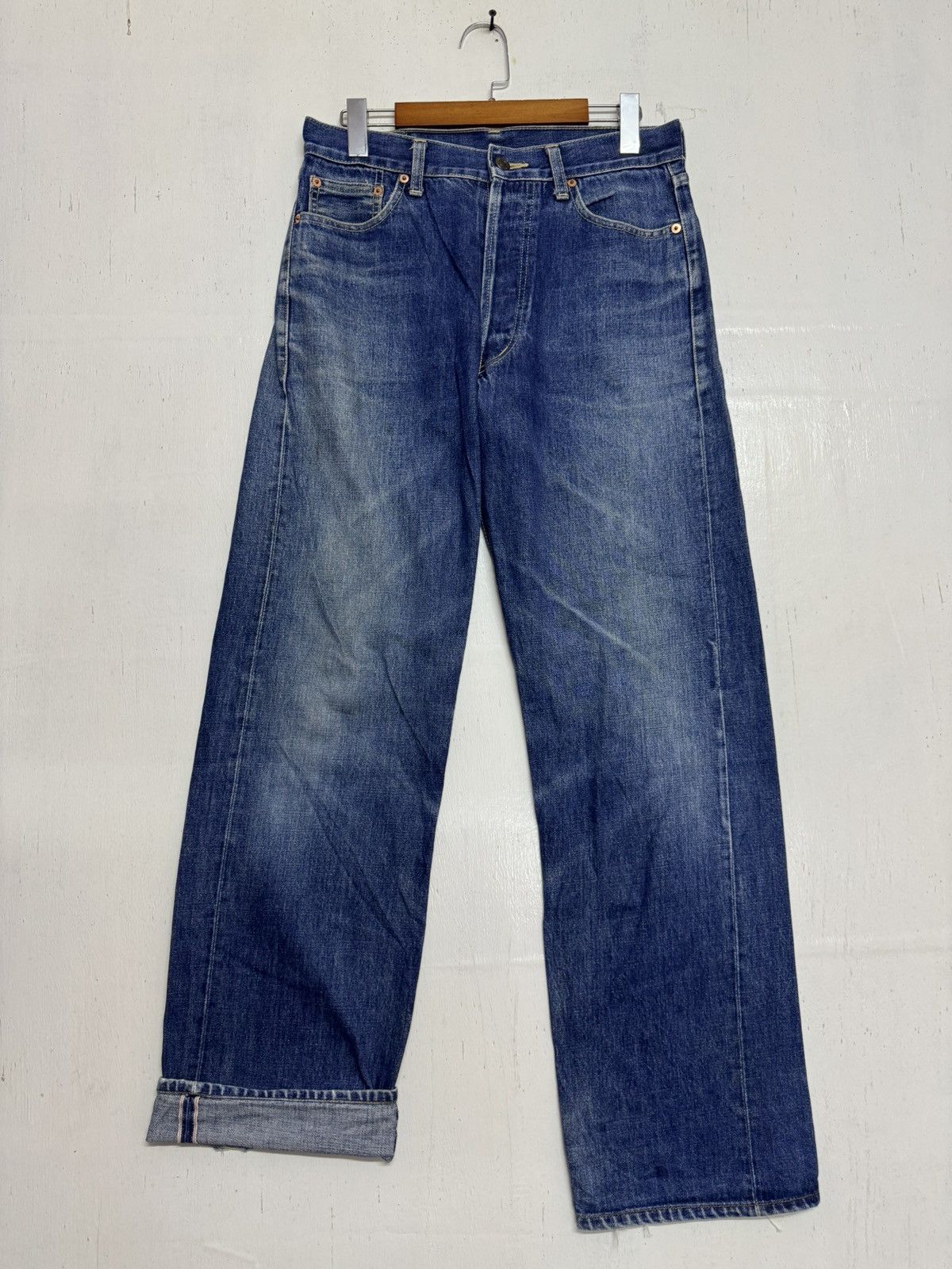 Japanese Brand × Vintage Vintage Japan Mon Denim distress Size US 31 - 1 Thumbnail