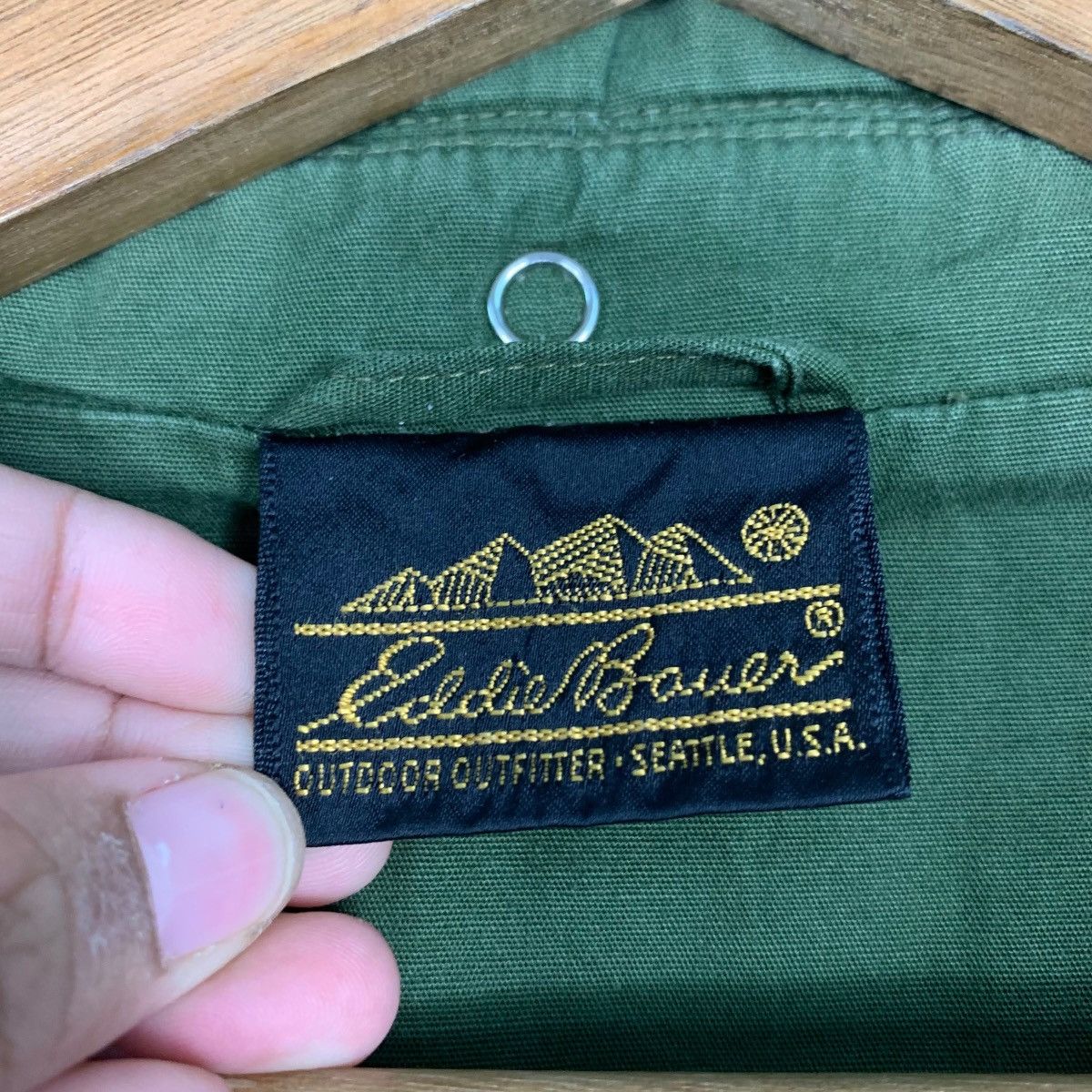 Eddie Bauer EDDIE BAUER Olive Green Parka Jacket Workwear #2307-C103 Size US L / EU 52-54 / 3 - 15 Thumbnail