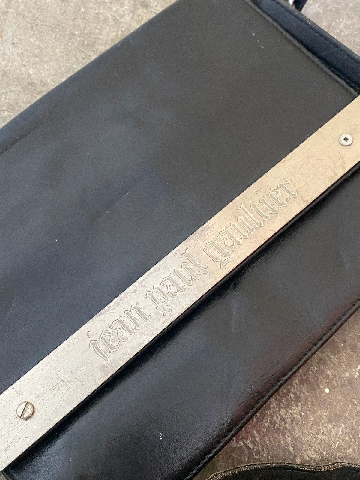 Jean Paul Gaultier Jean Paul Gaultier Metal Plate Sling Bag Size ONE SIZE - 6 Thumbnail