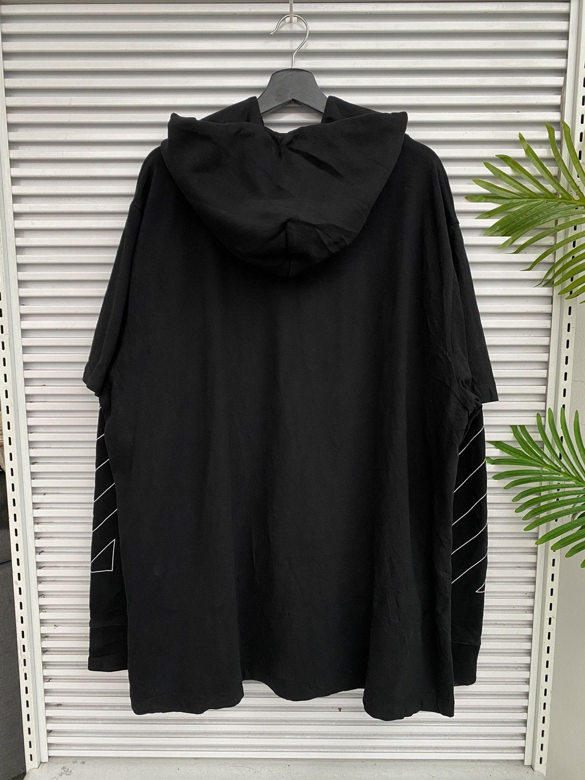 Off-White Off-White Virgil Abloh Hoodie Double Layer Connected T-Shirt Size US L / EU 52-54 / 3 - 4 Thumbnail