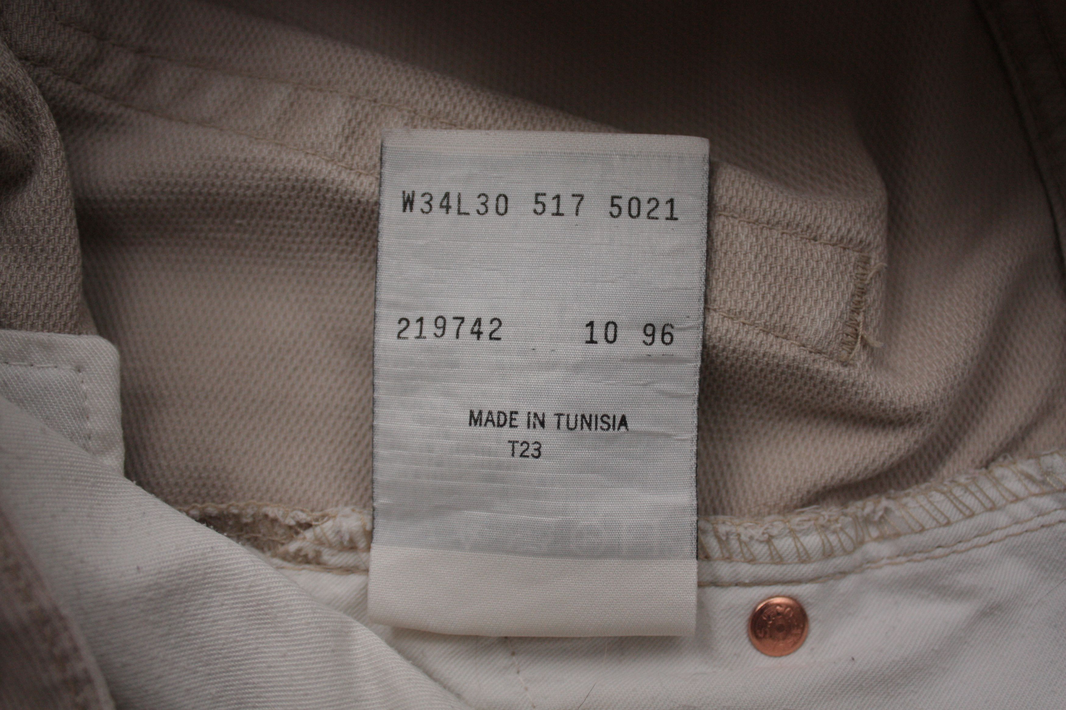 Levi's Levi's 517 Vintage Beige Denim Jeans Men's W34L30 1996 Size US 34 / EU 50 - 6 Thumbnail