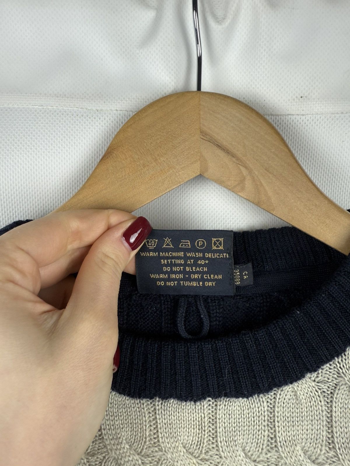 Paul & Shark Paul & Shark Wool Cable Knit Crewneck Heavy Sweater Pullover Size US L / EU 52-54 / 3 - 9 Thumbnail