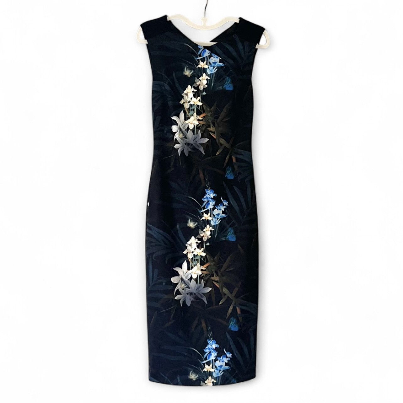 Ted Baker NWT Luxury Floral Sleeveless Midi Dress Size S Size S / US 4 / IT 40 - 1 Thumbnail