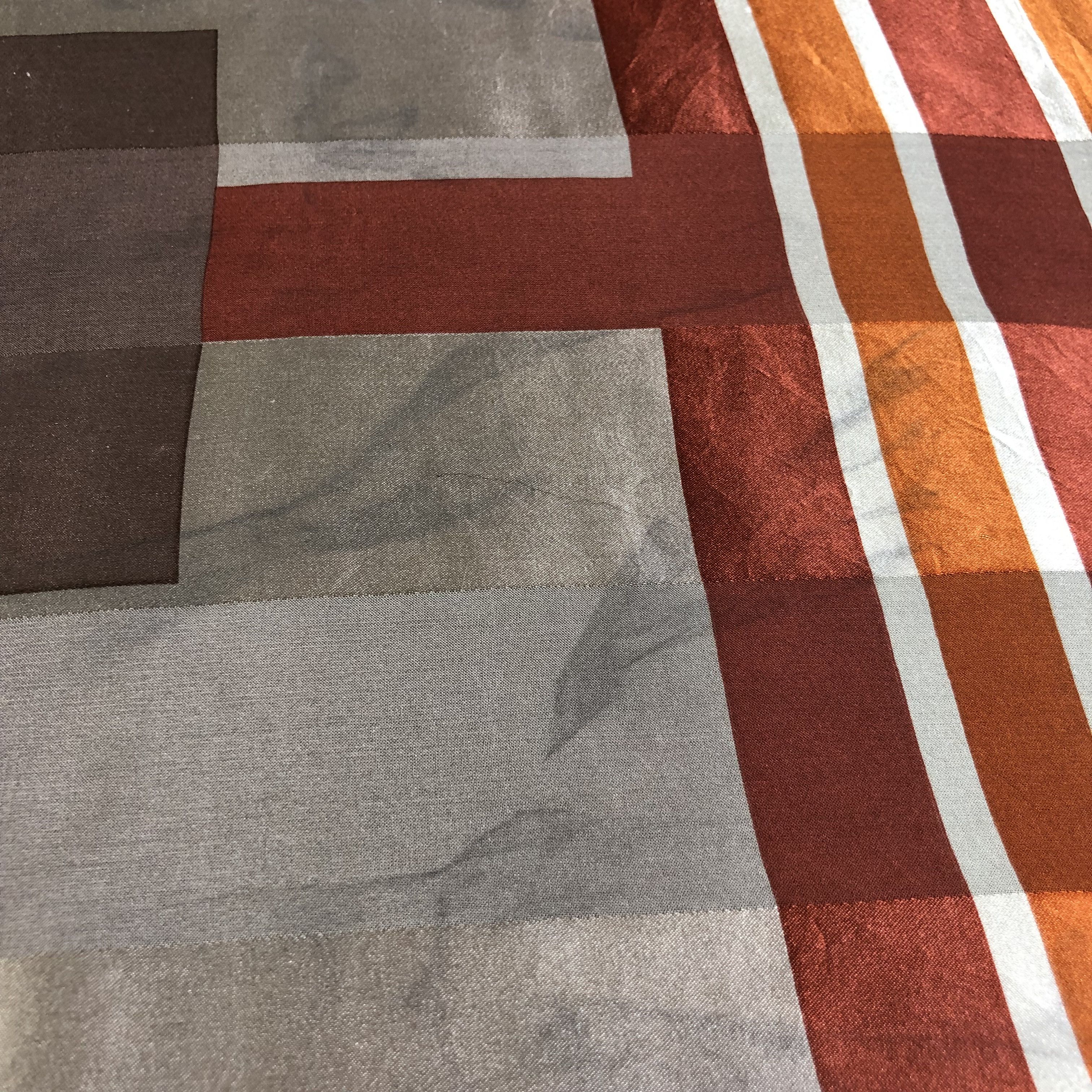 Japanese Brand Lasserre Slit Thread Silk Scarf M848 Size ONE SIZE - 4 Thumbnail